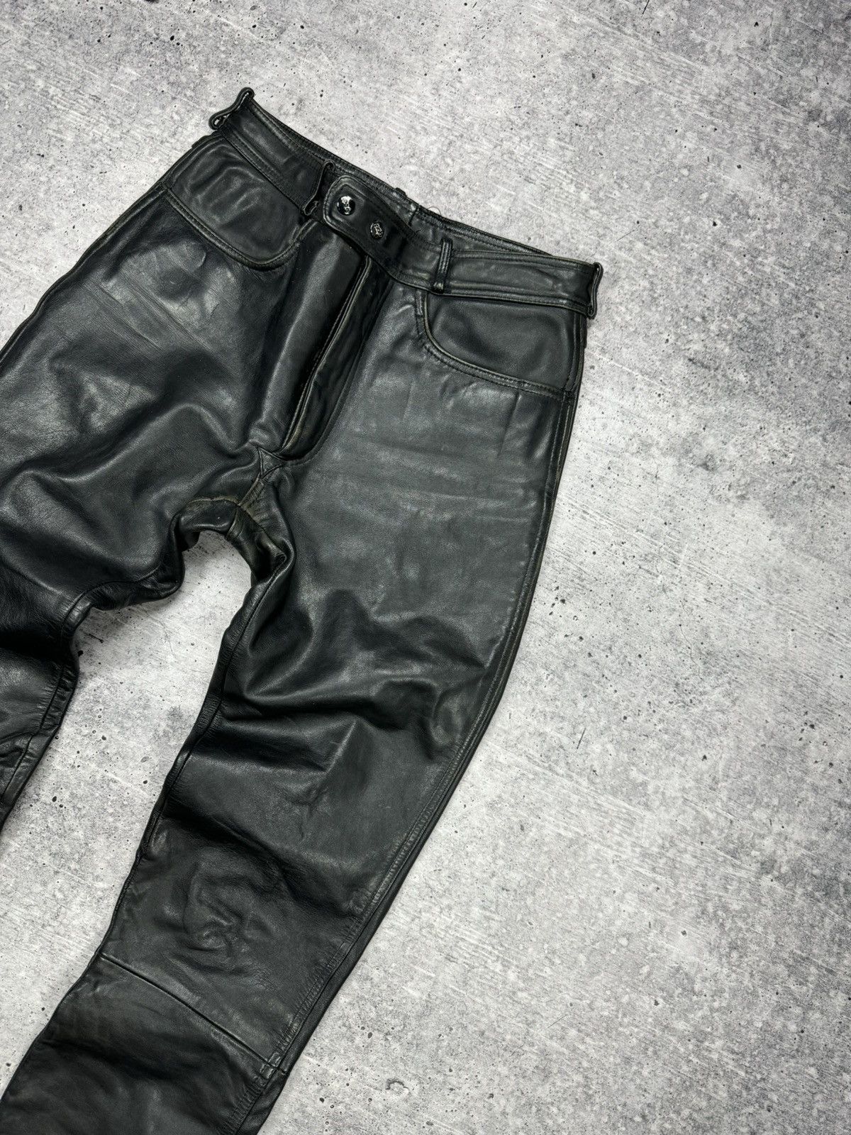 Genuine Leather × Vintage Vintage 90’s Y2K Style Casual Cowboy Genuine Leather Pants Size US 30 / EU 46 - 7 Thumbnail