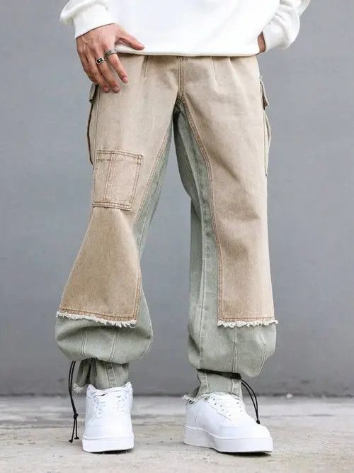 Japanese Brand Baggy Cargo Denim Jeans Regulated Leg Size US 32 / EU 48 - 3 Thumbnail