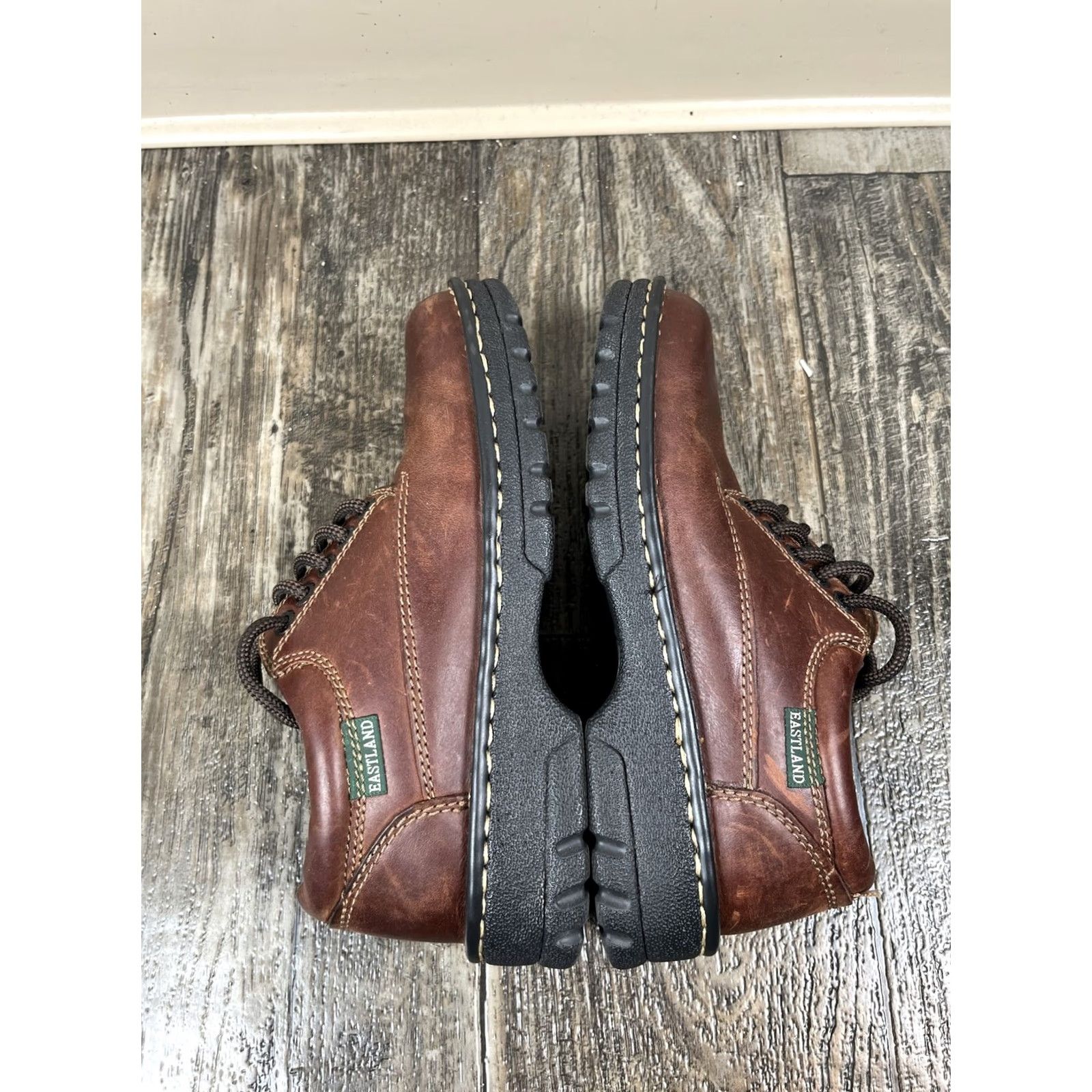 Eastland EASTLAND Shoes Womens 6M Leather Oxford Dress Brown 3585-18 Y2K Flat Loafer Comfort Brown Women Size M / US 6-8 / IT 42-44 - 7 Thumbnail