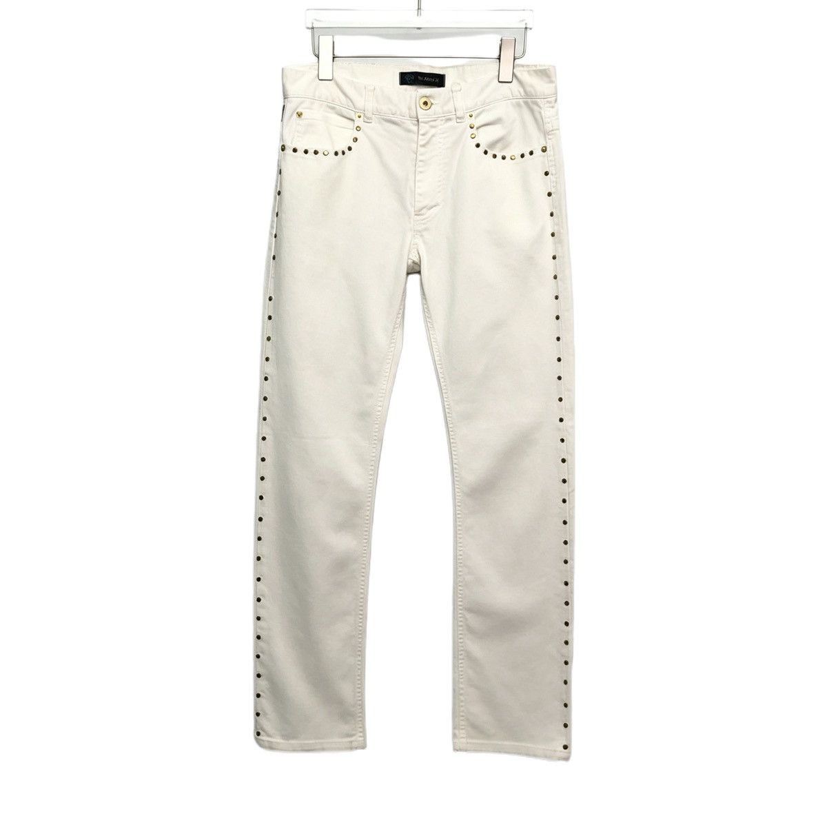 Versace Versace White Slim Fit Denim Pants K26WX Size 30" / US 8 / IT 44 - 1 Thumbnail