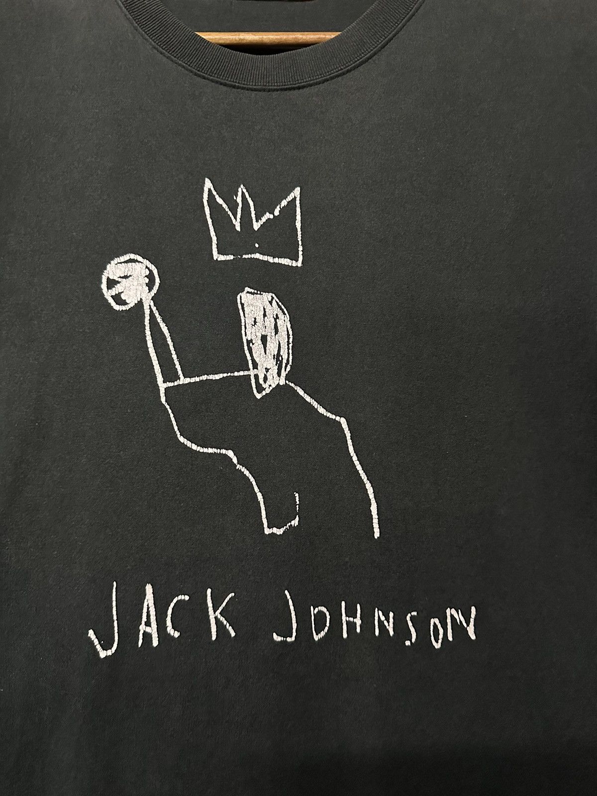 Uniqlo × Vintage Jean Michel Basquiat Jack Johnson Sun Faded Tee Size US L / EU 52-54 / 3 - 2 Thumbnail