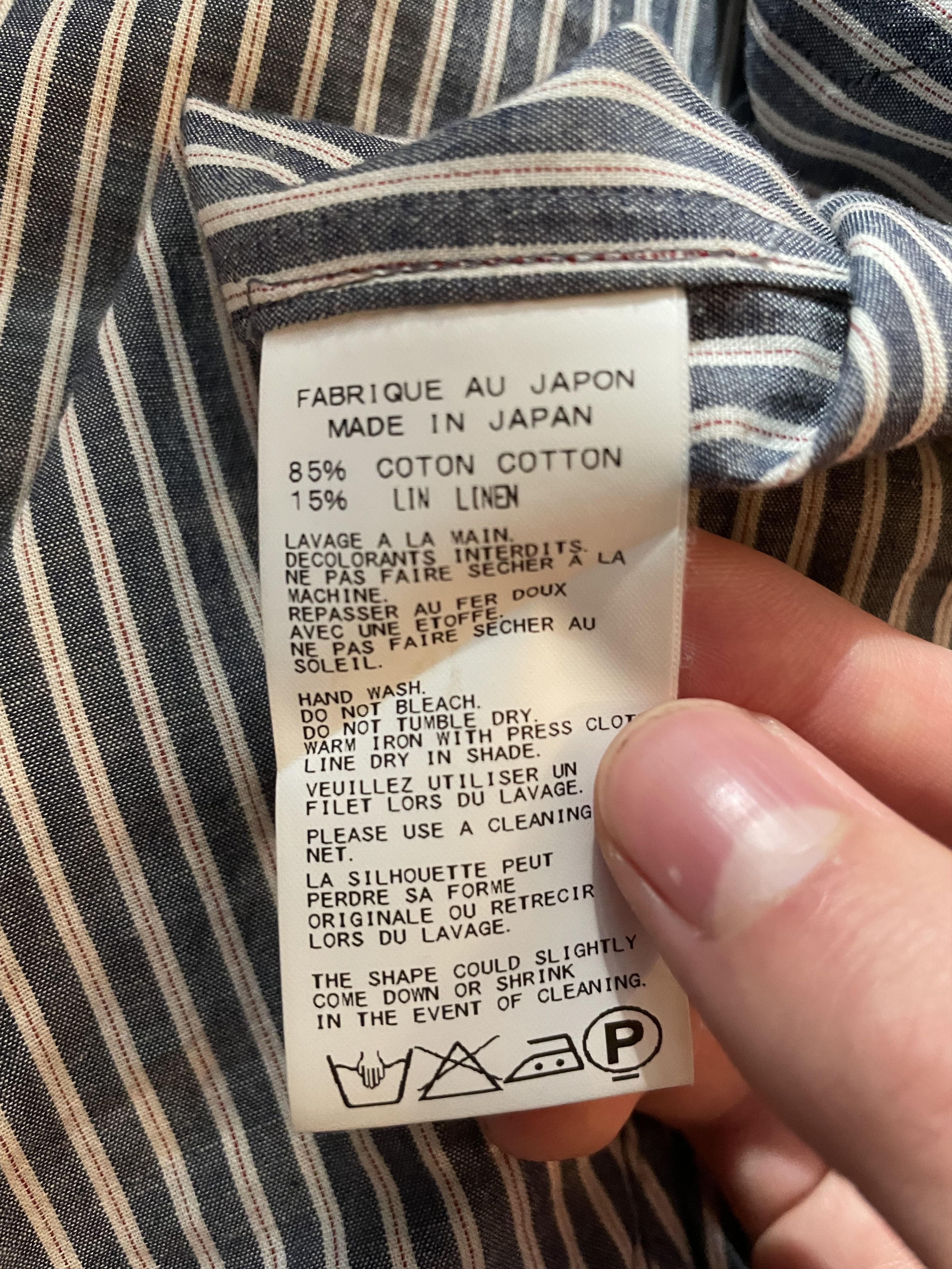 Yohji Yamamoto Yohji Yamamoto Pour Homme Double Collar Shirt (YYPH) Size US M / EU 48-50 / 2 - 9 Thumbnail