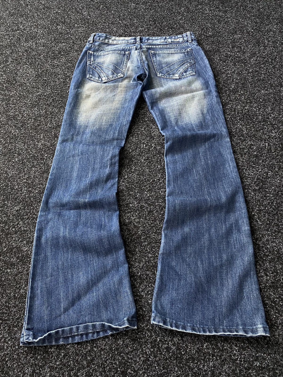 Diesel × If Six Was Nine × Vintage Crazy Vintage 90s Diesel Flared Baggy Jeans Size 31" - 8 Thumbnail