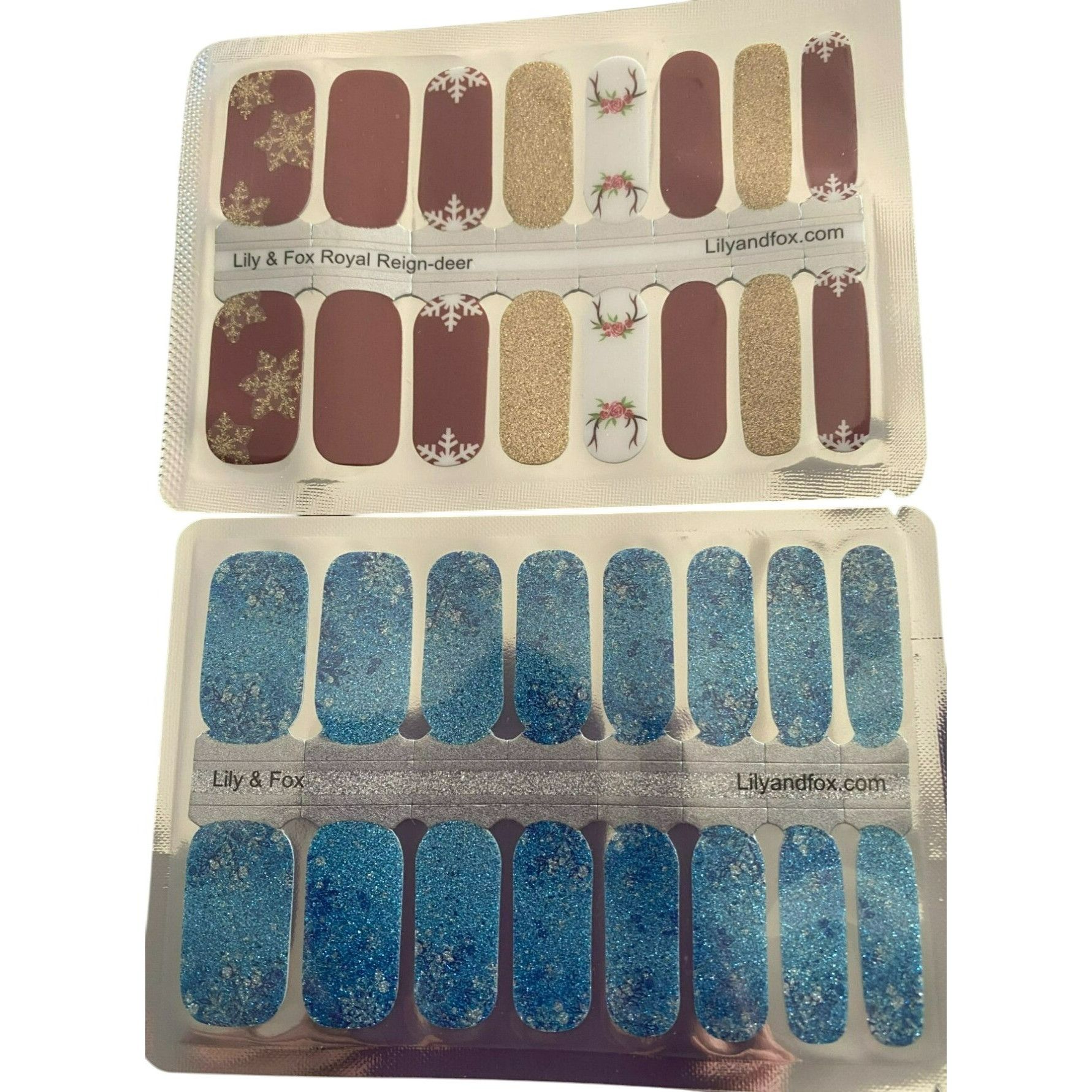 Other Lily & Fox Nail Polish Wraps Royal Reign-Deer & Blue Snowfla Size ONE SIZE - 1 Thumbnail