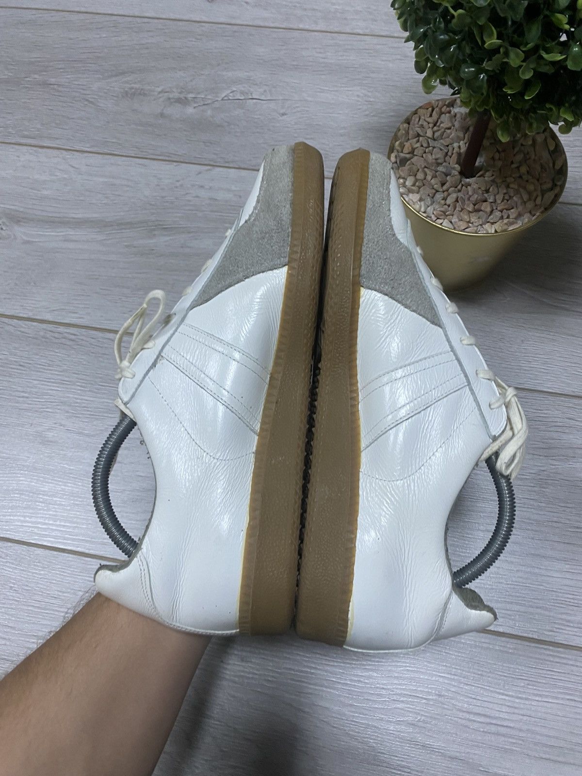 Vintage GAT Bw-sport 275 Margiela style vintage leather trainers Size US 10 / EU 43 - 4 Thumbnail