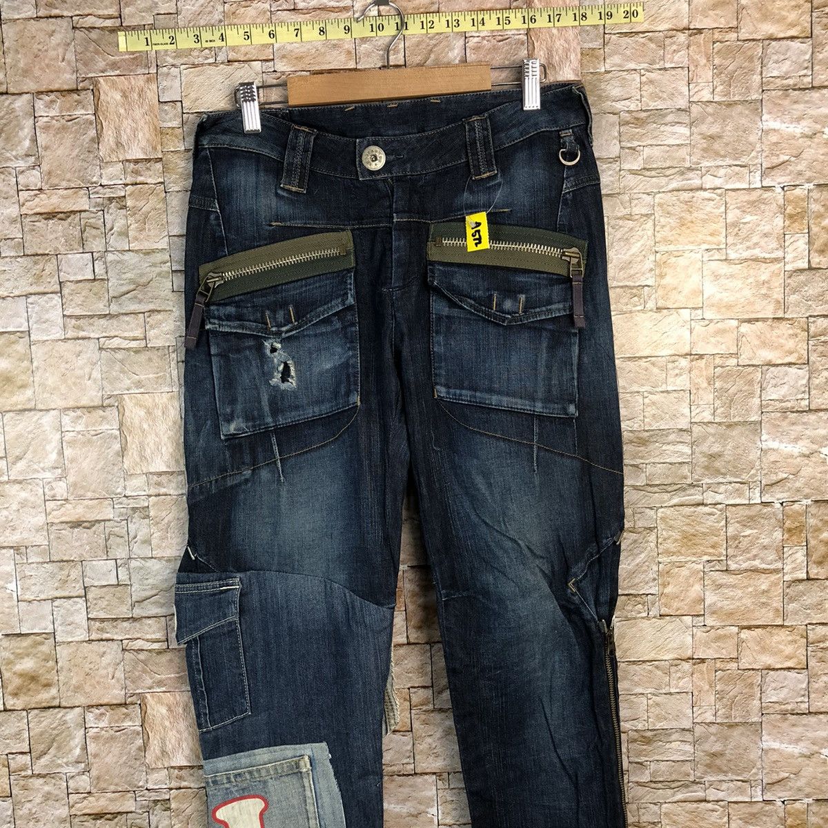 Marithe + Francois Girbaud Marithe Francois Girbaund Blue Custom Denim Pants #A572 Size US 30 / EU 46 - 2 Thumbnail