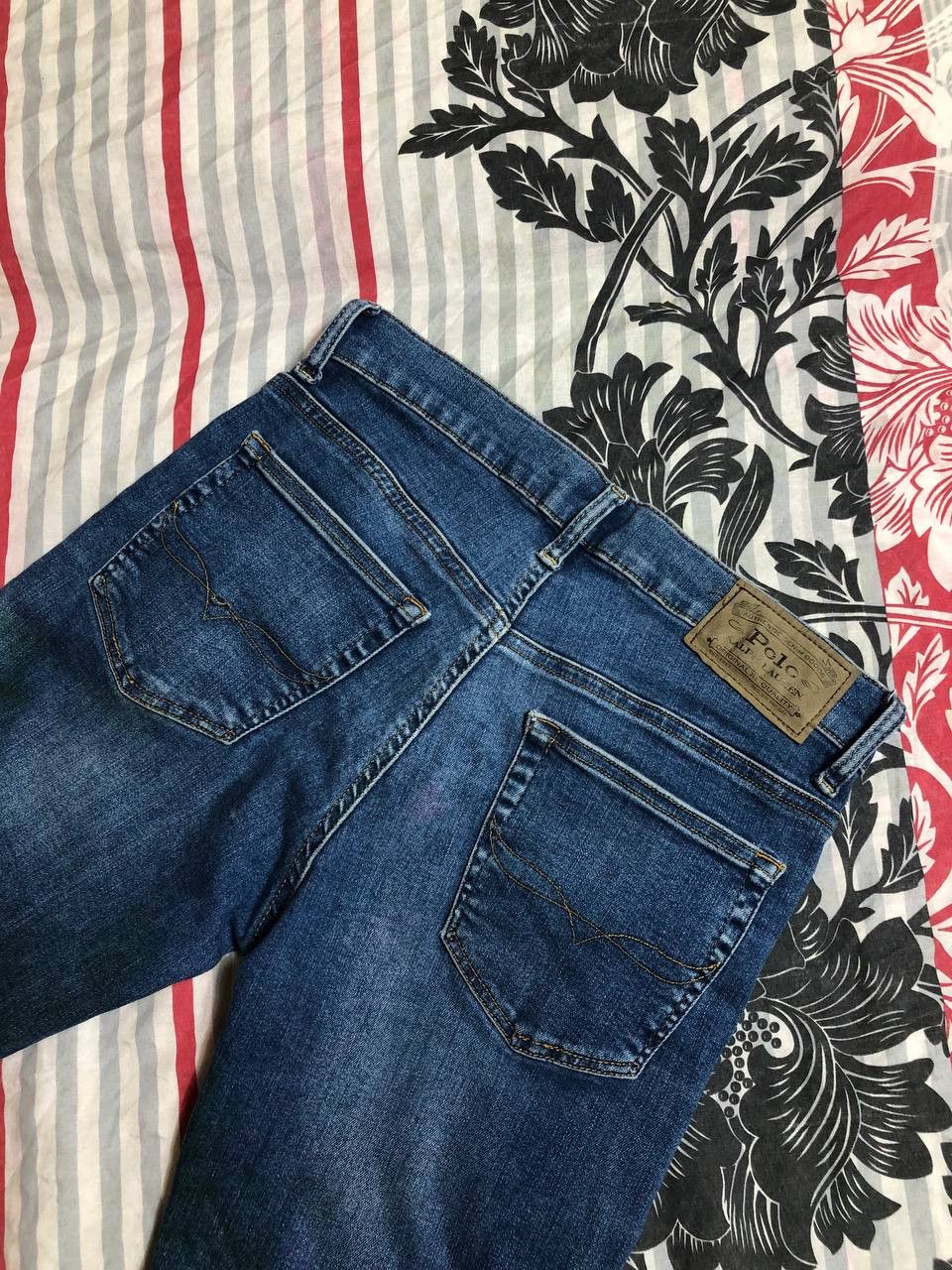 Japanese Brand × Polo Ralph Lauren Crazy Crash Dirty Baggy Faded Jean Japan Avant Garde Style Size US 28 / EU 44 - 12 Thumbnail