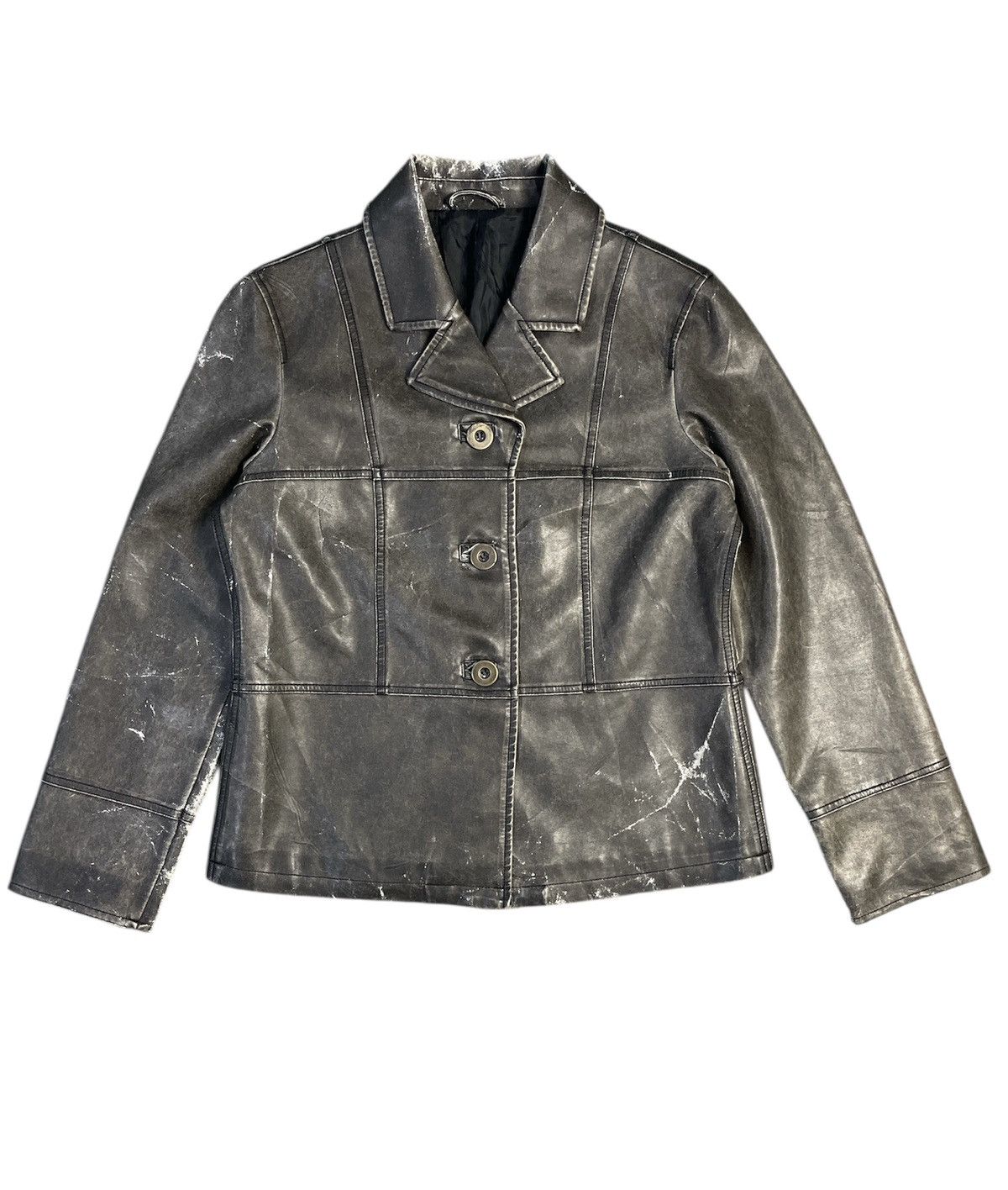 Japanese Brand Rare Vintage Japanese Brand Pvc Leather Jacket Size US S / EU 44-46 / 1 - 1 Thumbnail