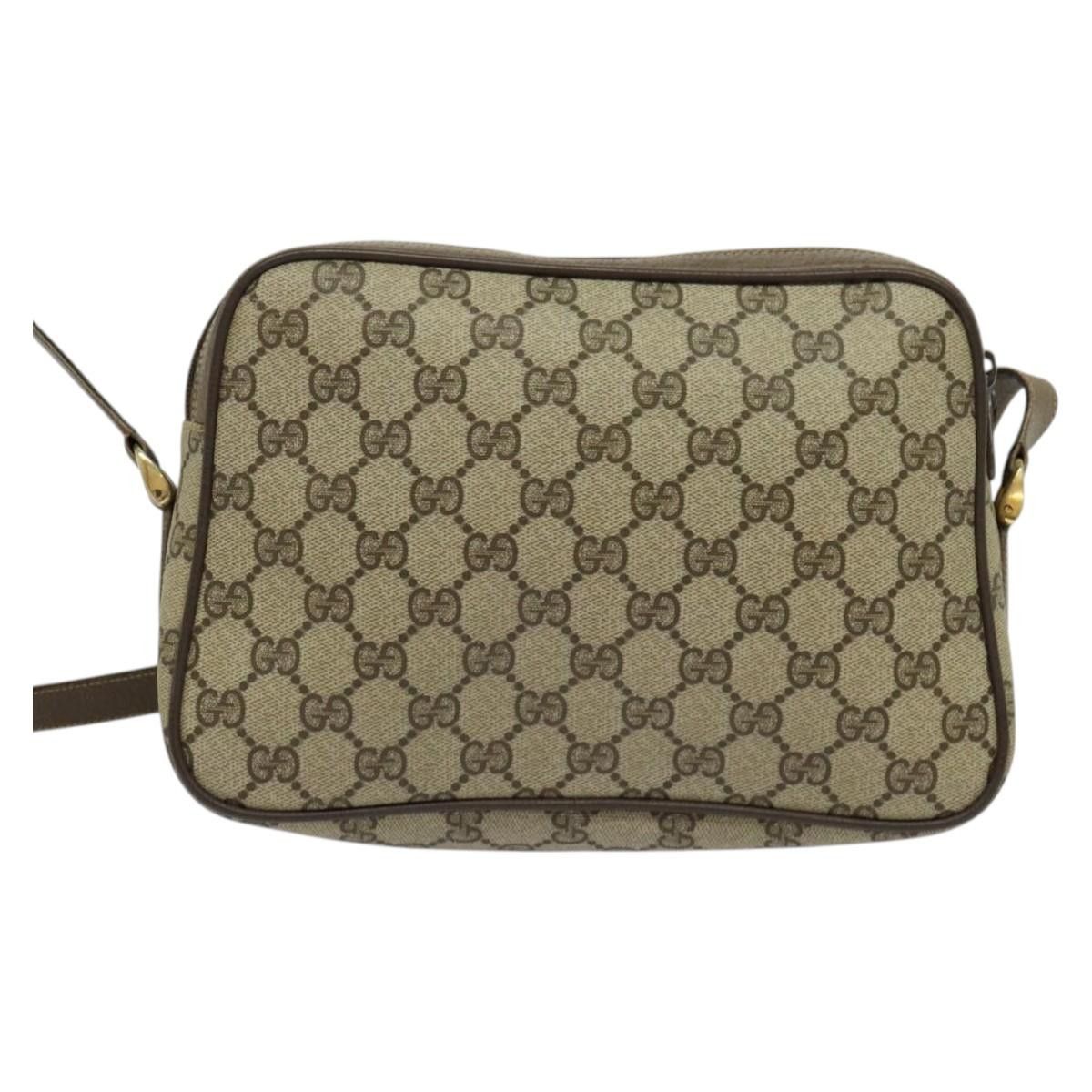 Gucci GUCCI GG Supreme Web Sherry Line Shoulder Bag Pvc Beige 904 Size ONE SIZE - 3 Thumbnail