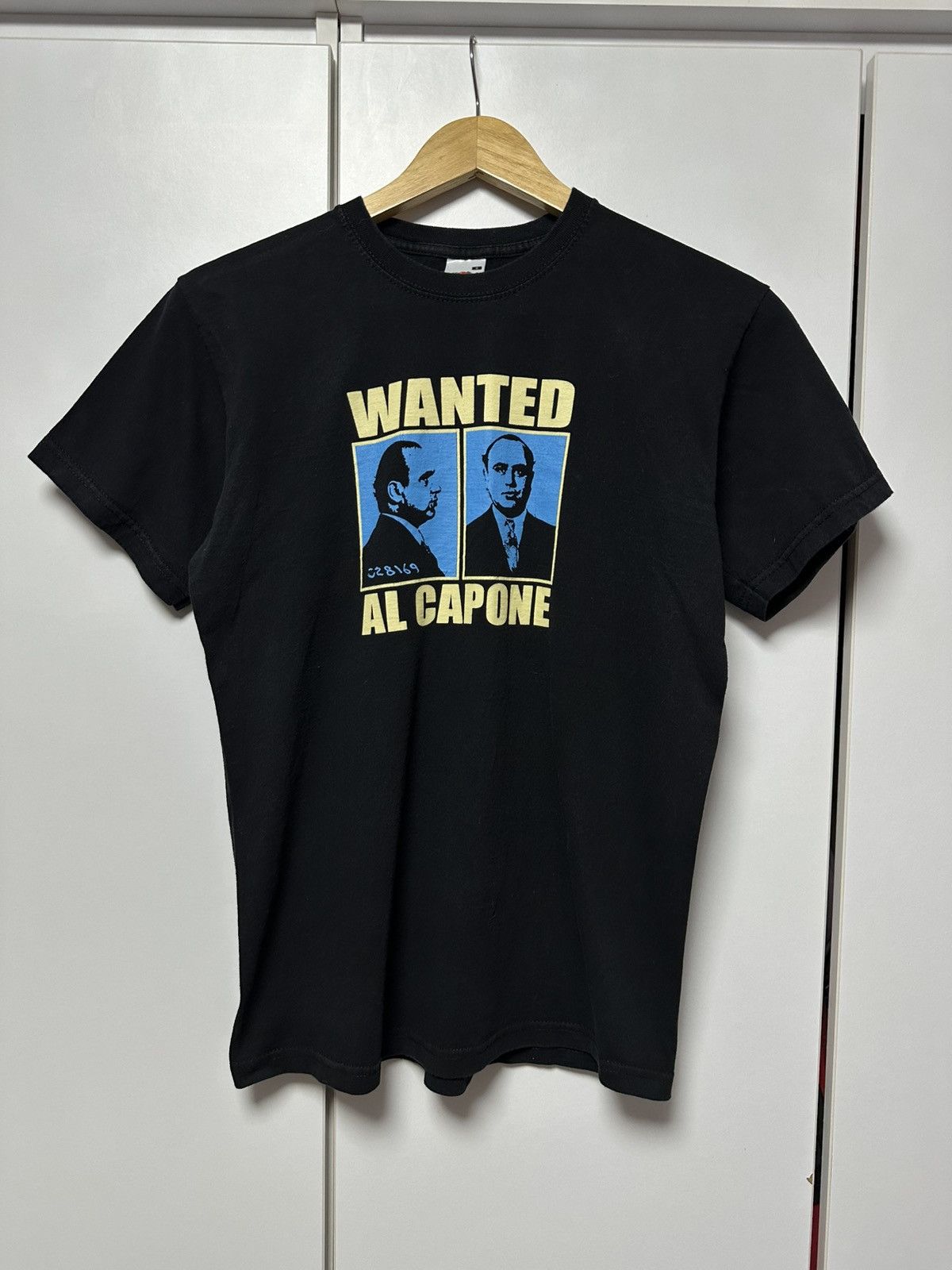 Fruit Of The Loom Al Capone Wanted Vintage Mafia T-shirts Size US S / EU 44-46 / 1 - 1 Thumbnail