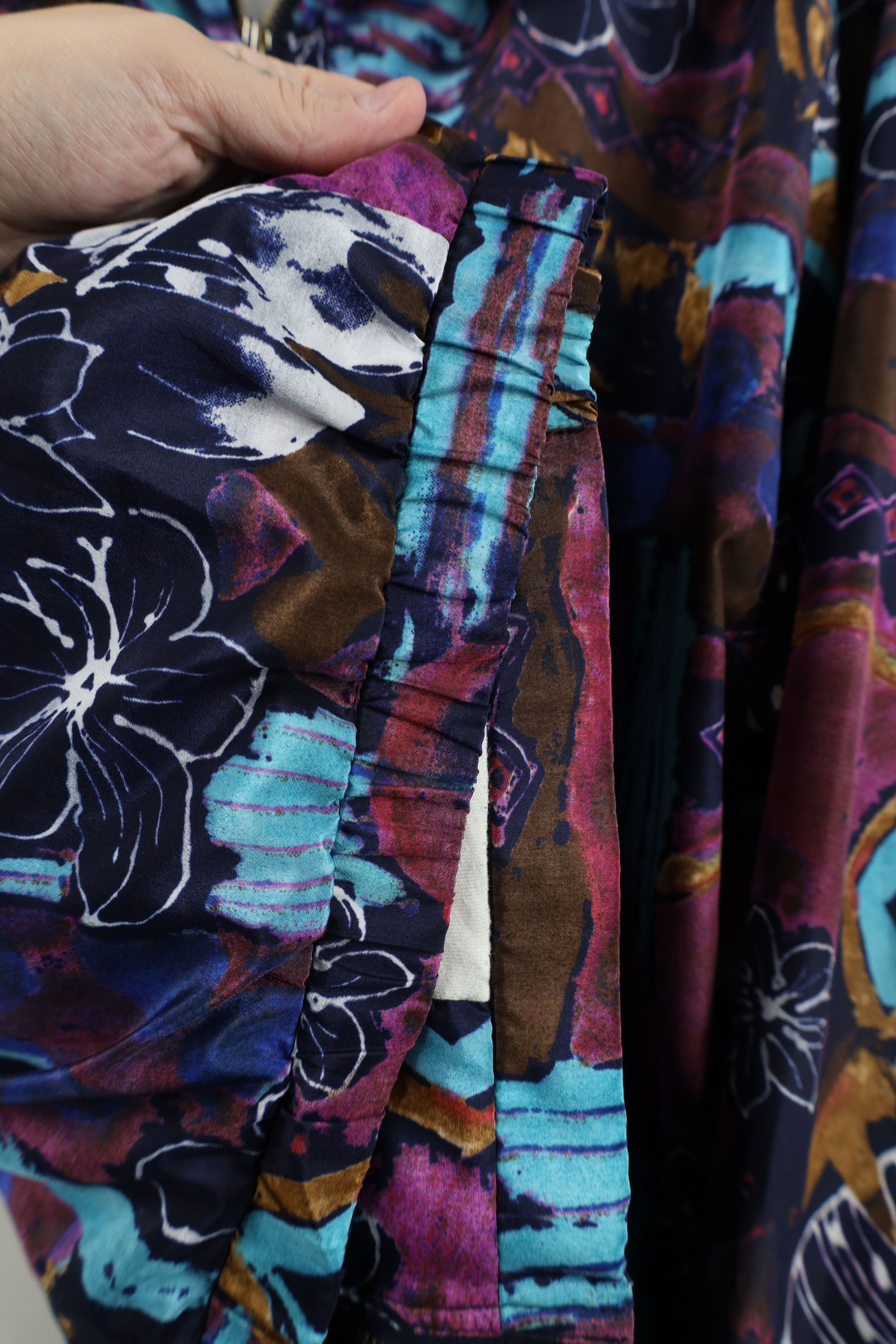 Vintage Vintage 90s Streetwear Flower Lined Windbreaker Jacket Size XL / US 12-14 / IT 48-50 - 7 Thumbnail