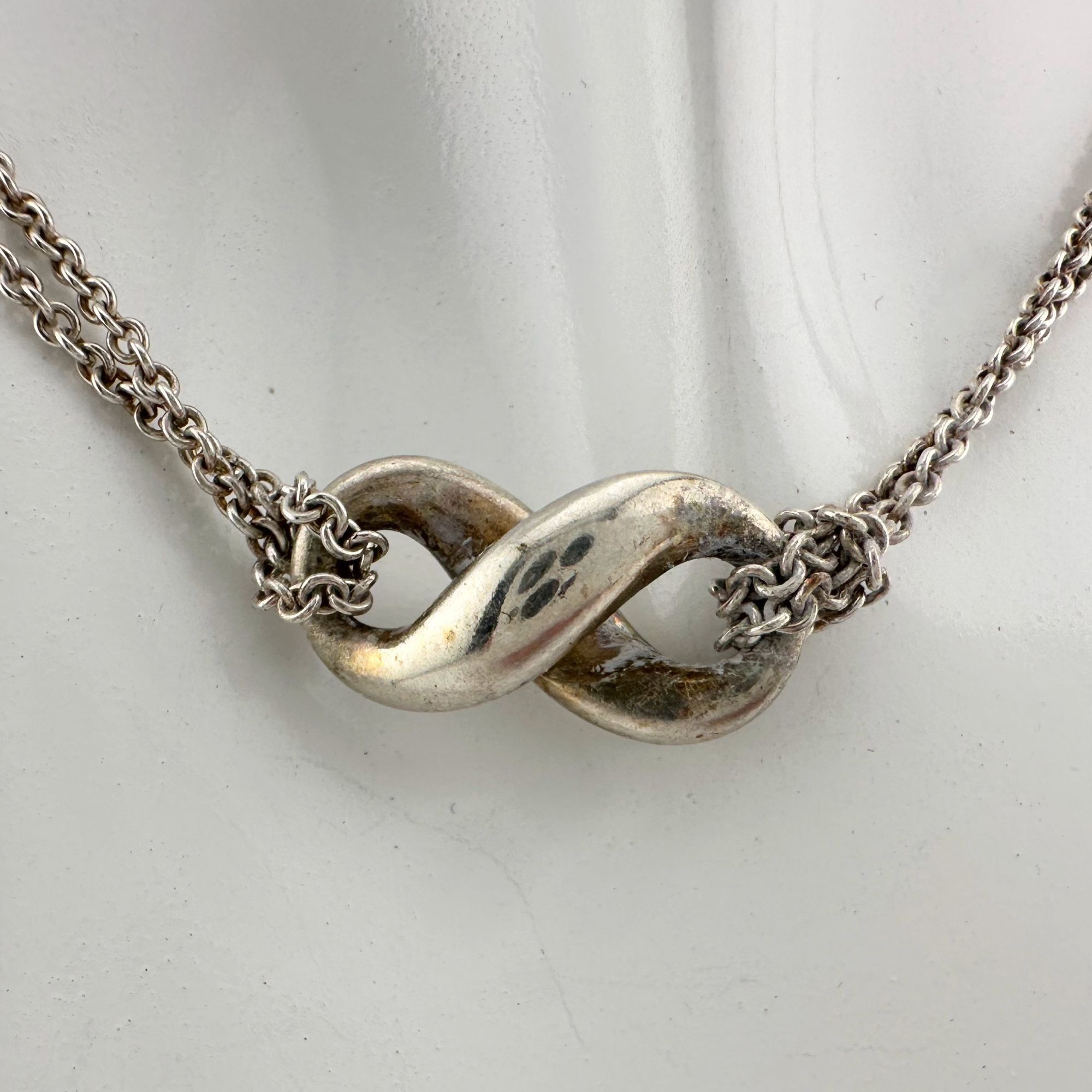 Tiffany & Co. Tiffany & Co Infinity Double Chain Pendant and Necklace in S Size ONE SIZE - 2 Thumbnail