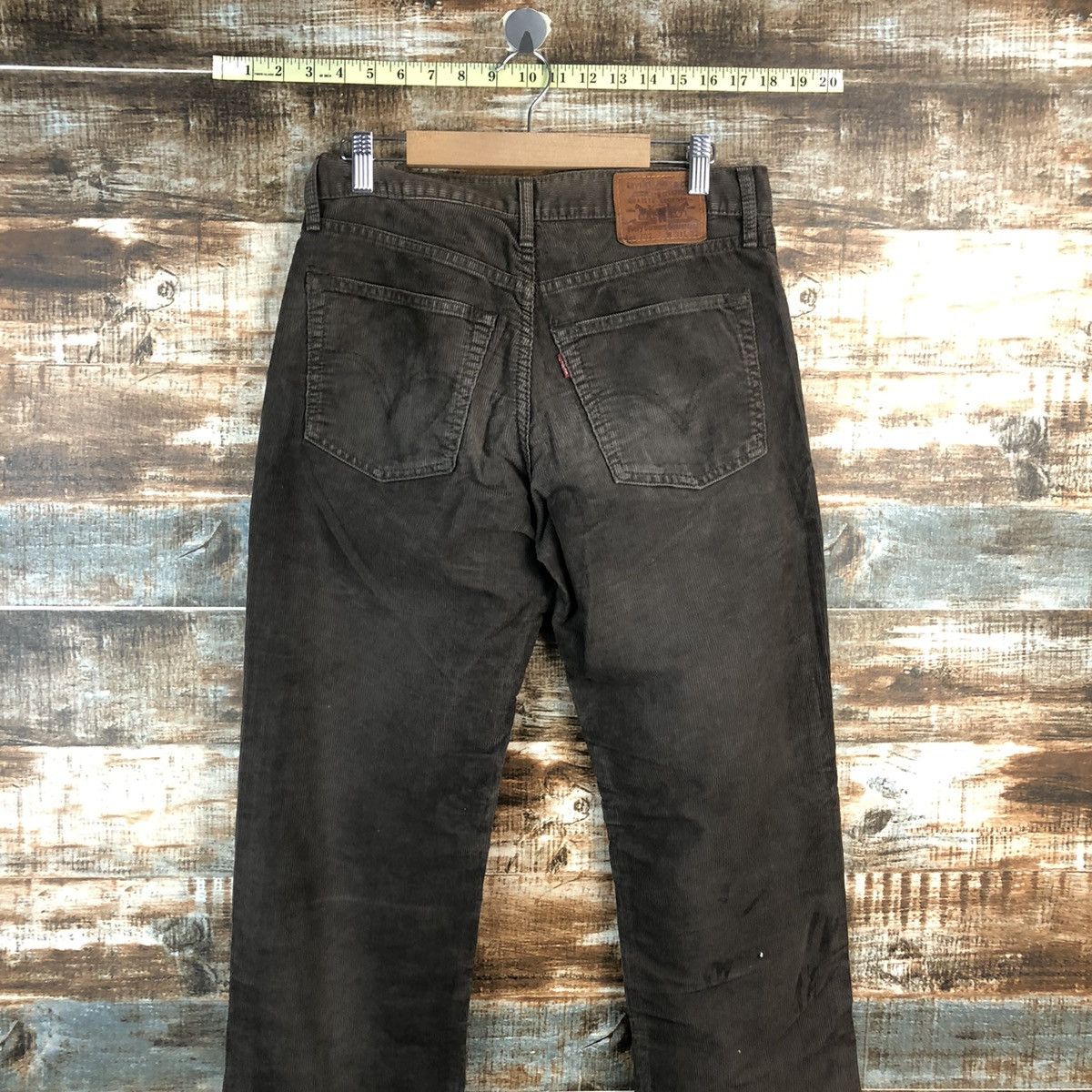 Levi's DLL Levis 702 Brown Corduroy cargo Pants #C012 Size US 31 - 13 Thumbnail