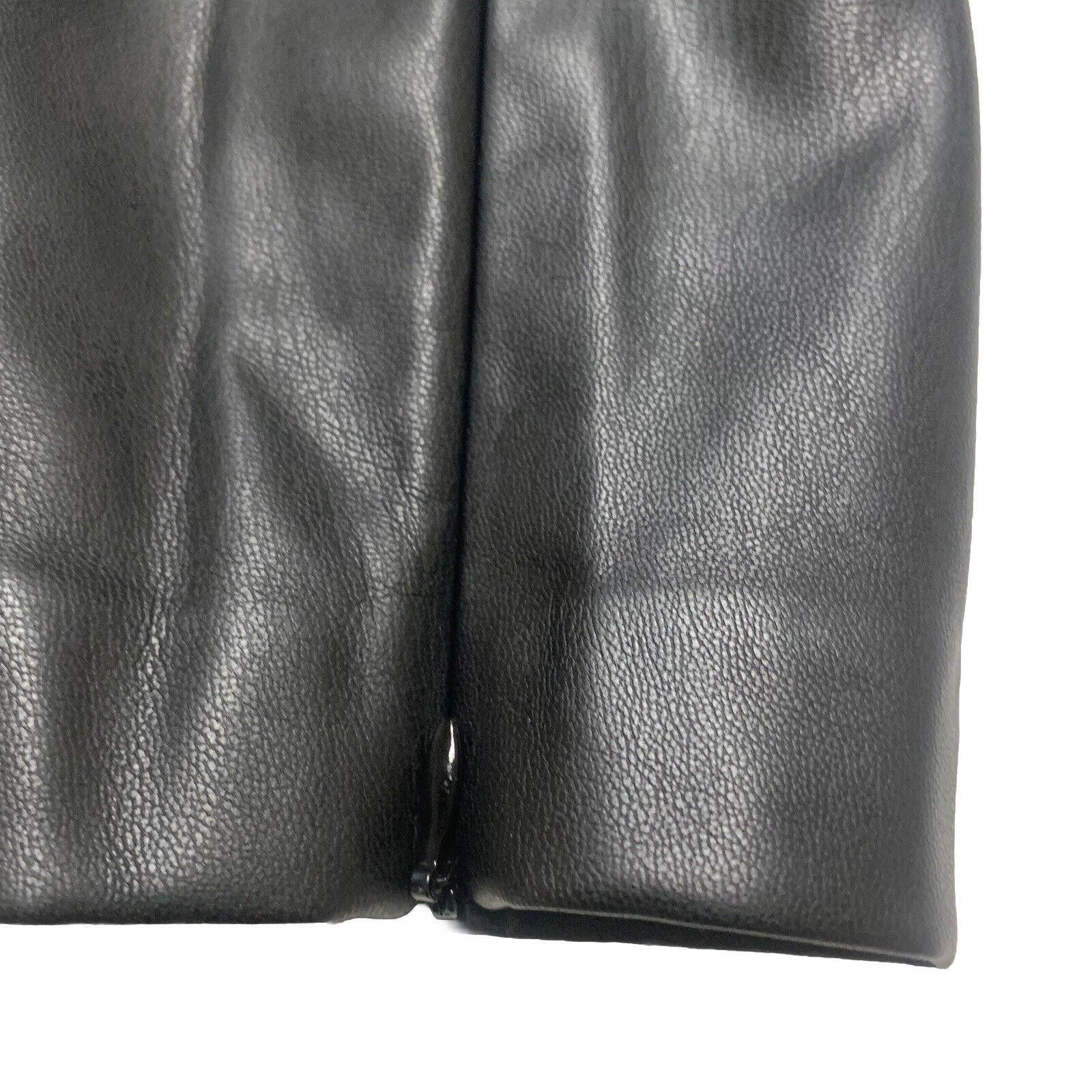 Zara Zara Faux Leather Pants Black S High Rise Skinny Size 28" / US 6 / IT 42 - 12 Thumbnail