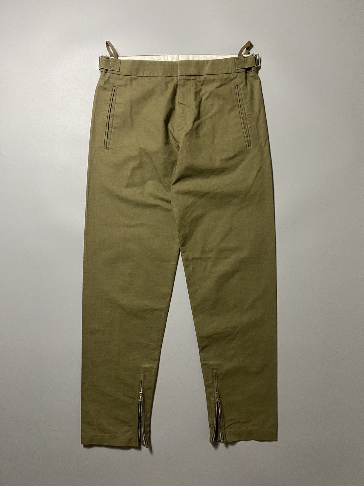 Helmut Lang - Olive Double Zip Pants