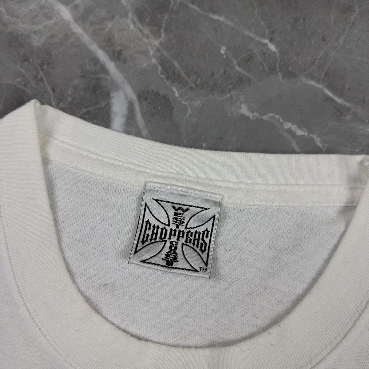 West Coast Choppers Rare! Vintage West Coast Choppers Big Logo White T-Shirt Size US XL / EU 56 / 4 - 8 Thumbnail