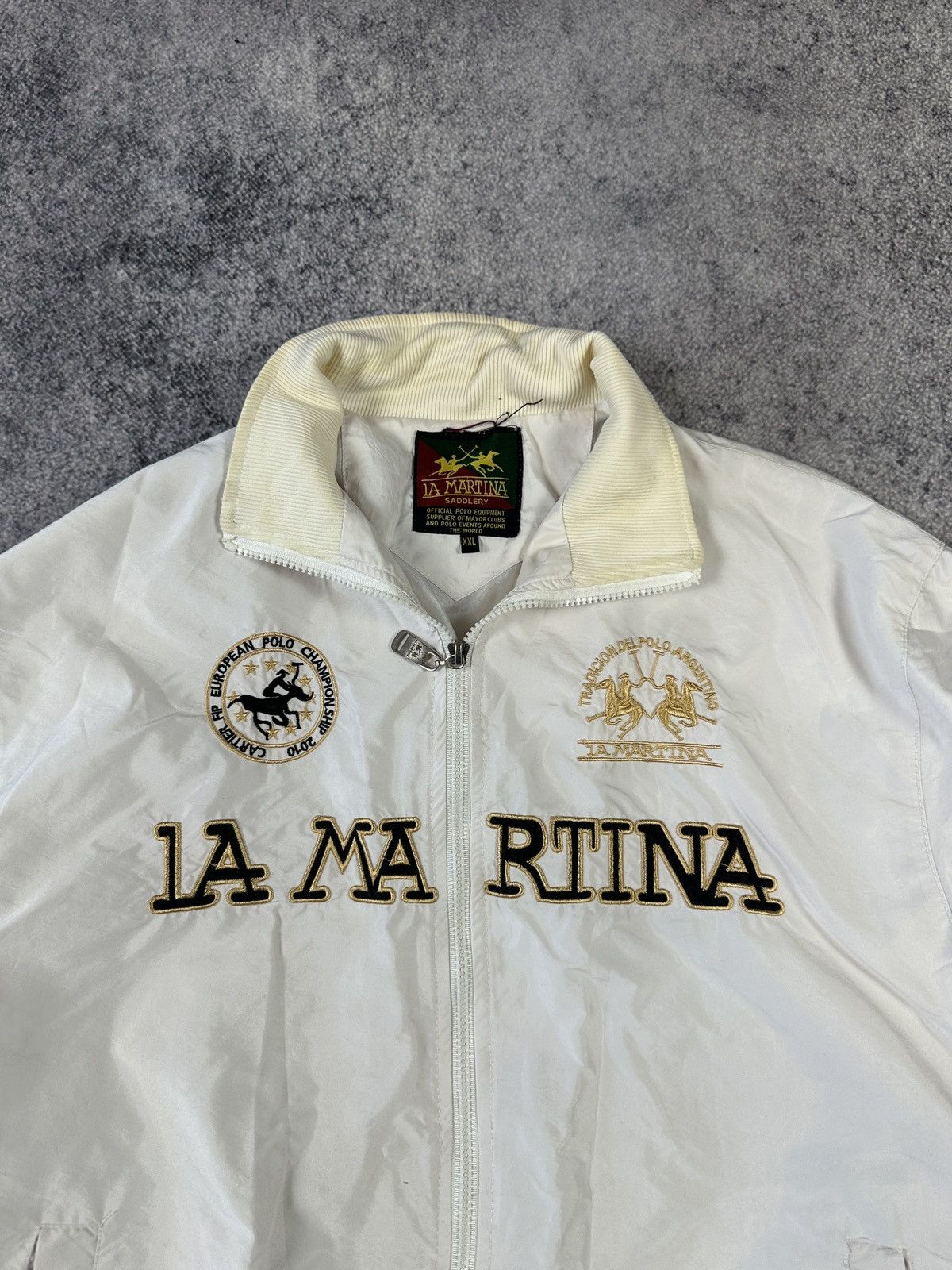La Martina Vintage La Martina Big Logo Zip Up Jacket Streetwear Rare XL Size US XL / EU 56 / 4 - 2 Thumbnail