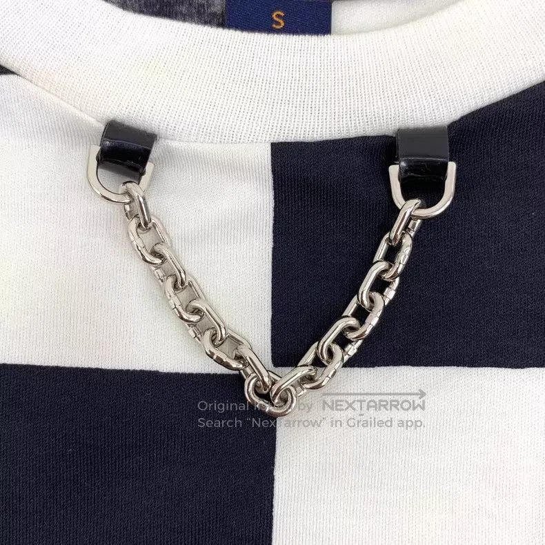 Louis Vuitton Louis Vuitton Black & White Color Block Checker Cotton Cre Size US S / EU 44-46 / 1 - 5 Thumbnail