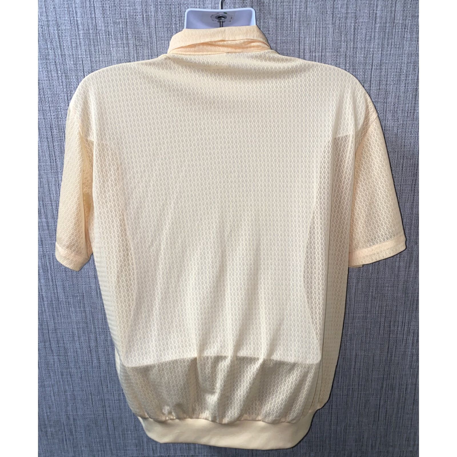 Haband VINTAGE Haband Mens Yellow Short Sleeve Golf Polo Shirt Size L Size US L / EU 52-54 / 3 - 4 Thumbnail