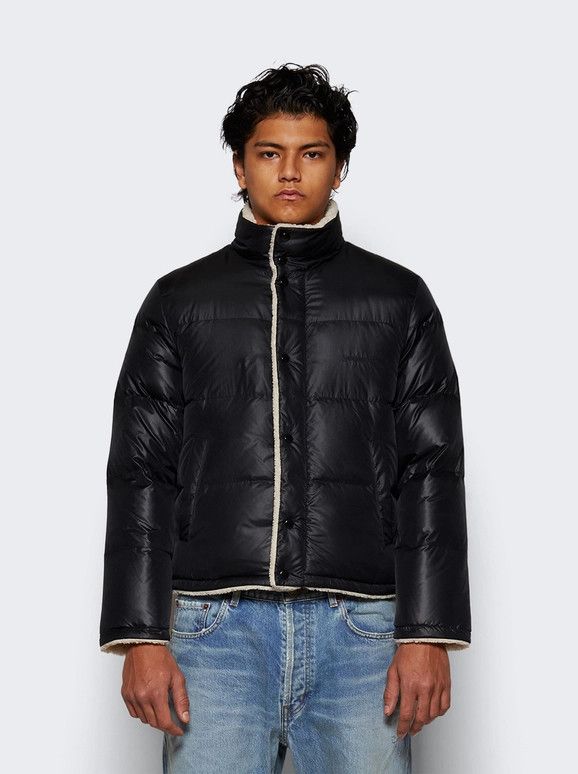 Saint Laurent Paris oc11z0126 745644 Down Puffer Jacket in Nylon in Black Size US L / EU 52-54 / 3 - 3 Thumbnail