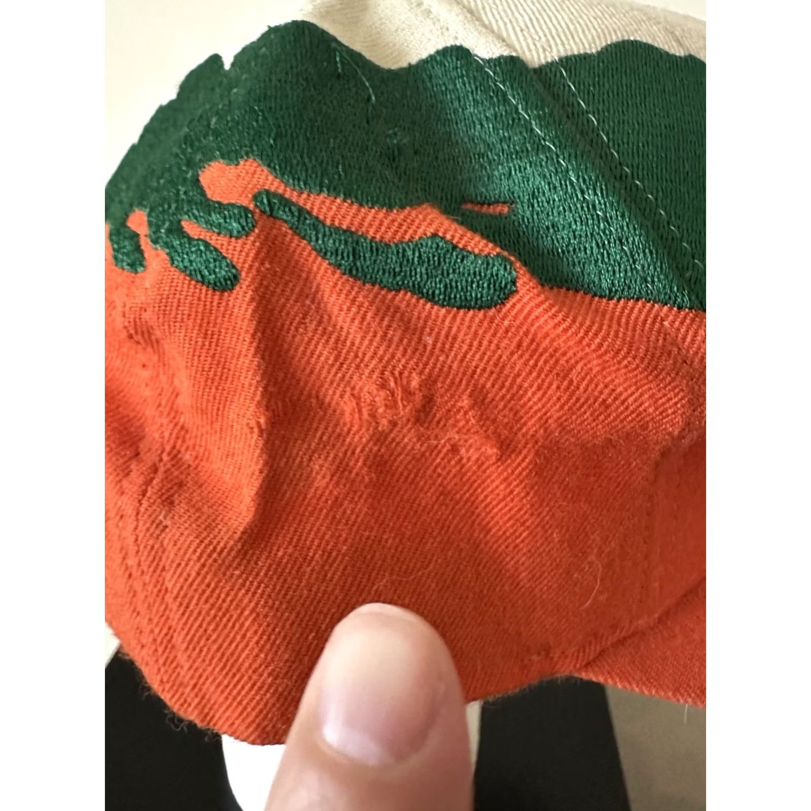 Mitchell & Ness Mitchell & Ness Hat Snapback Miami Hurricanes Ibis Logo Paint Brush Splash RARE Green One Size Men Mens Snapback Hat Size ONE SIZE - 6 Thumbnail