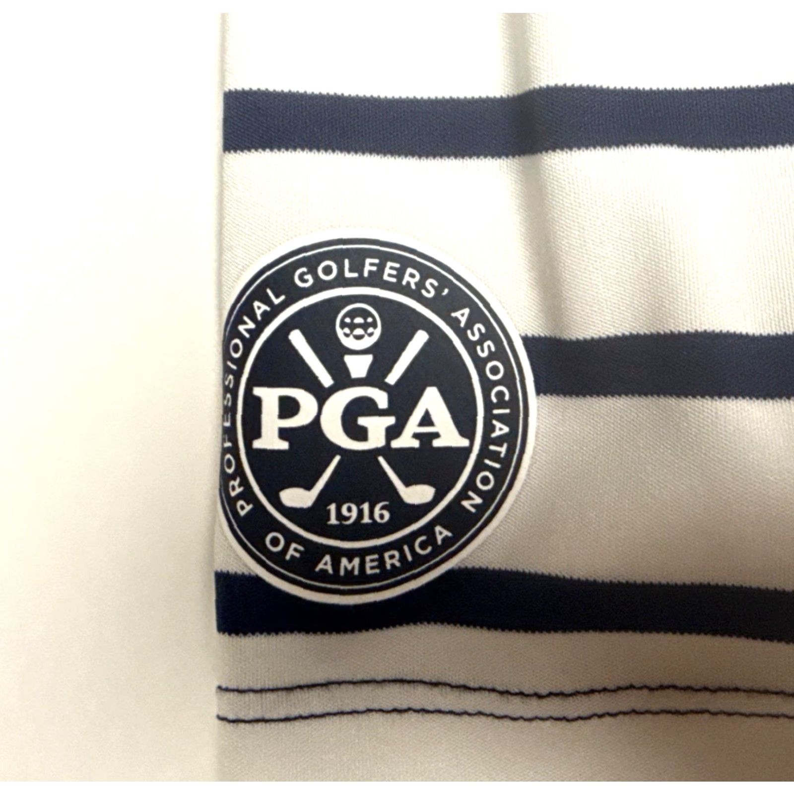 Ralph Lauren VINTAGE Polo Golf Ralph Lauren Shirt Striped Polo 2XLT Mens White 2018 PGA Championship Bellerive Men’s Big & Tall Size US XXL / EU 58 / 5 - 3 Thumbnail