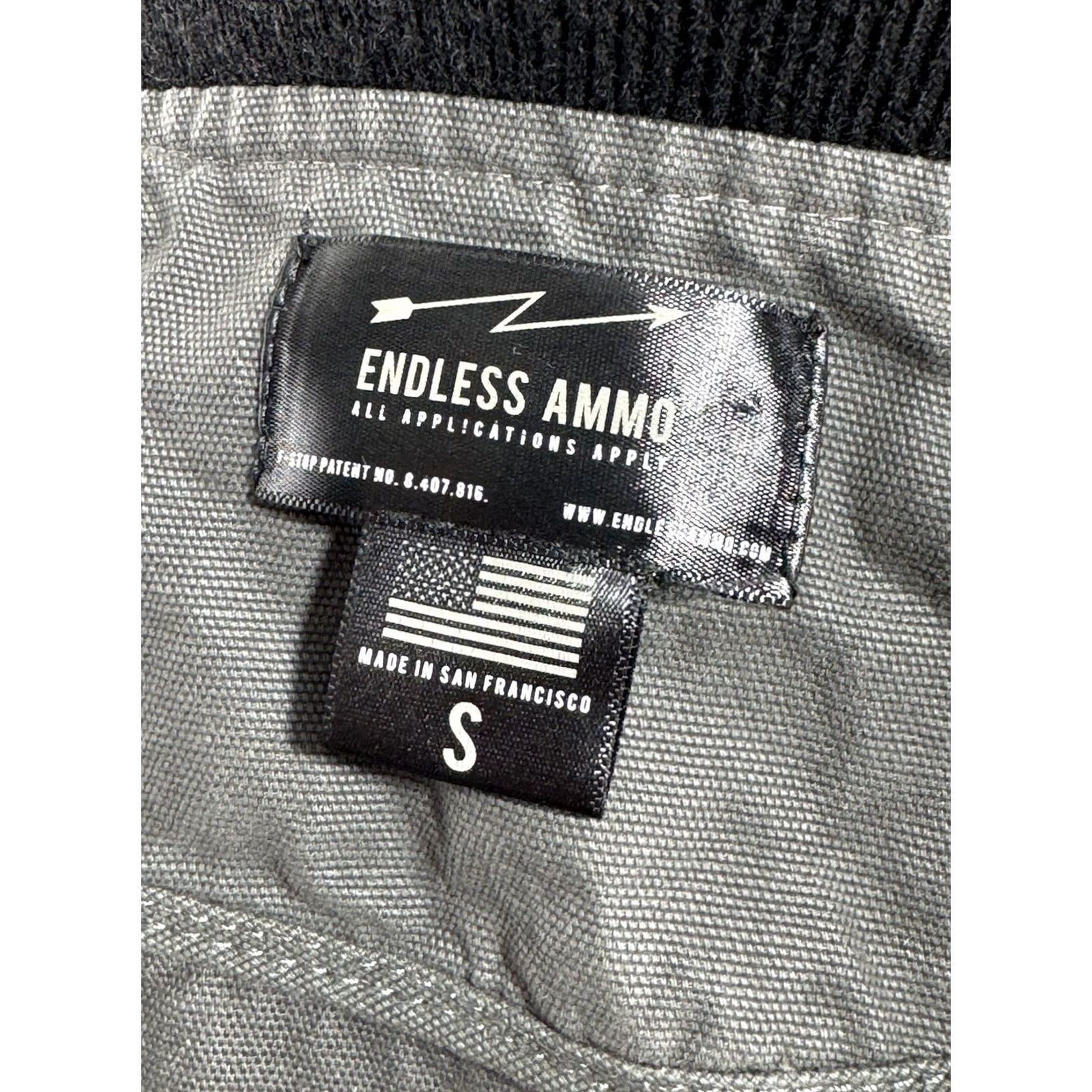 Endless ENDLESS AMMO Embroidered Mens Jacket S Adult Cotton Grayish Green Jacket Embroidered Endlessly Ammo Mens Jacket Size US S / EU 44-46 / 1 - 6 Thumbnail