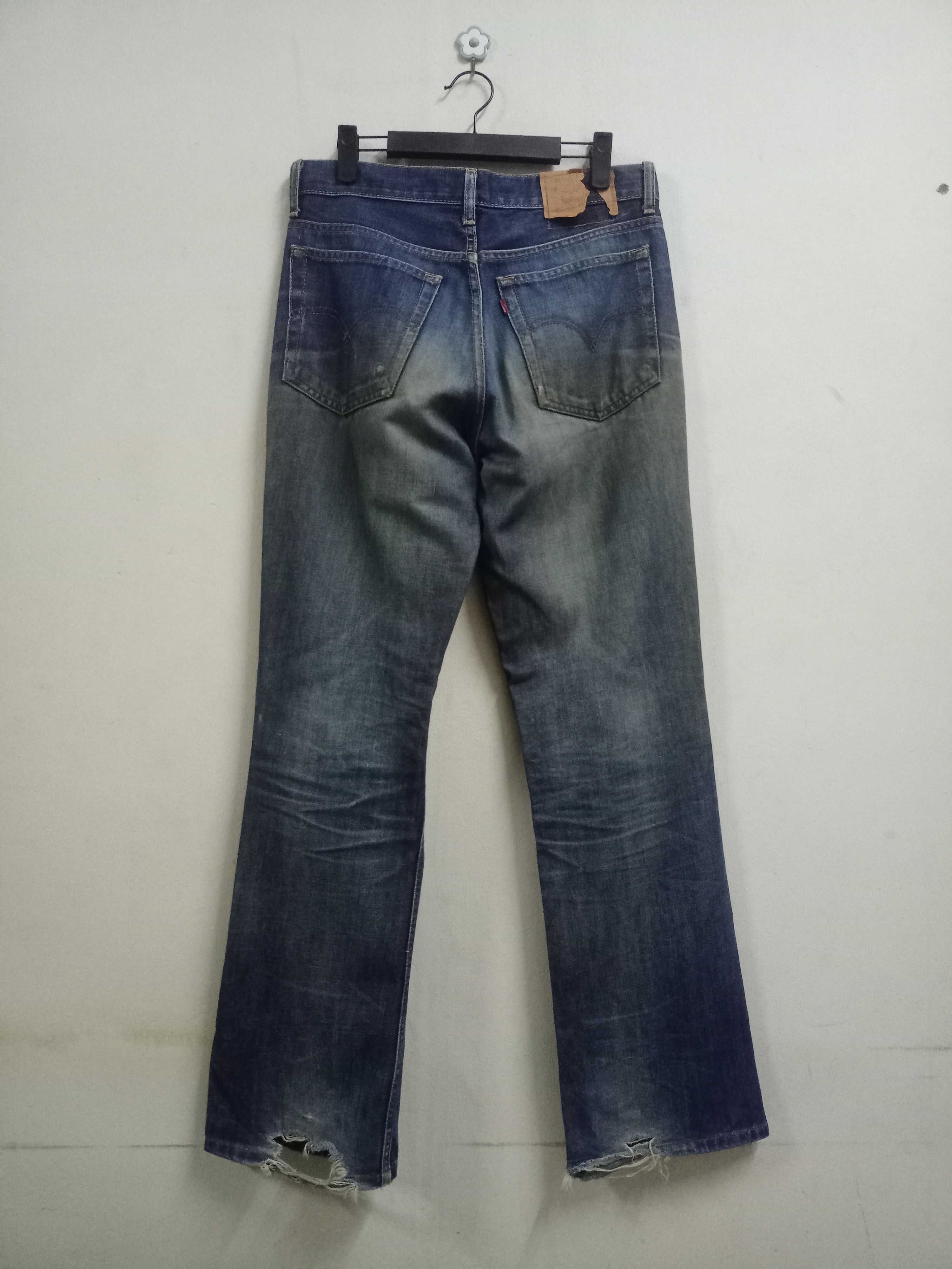 Levi's × Levi's Vintage Clothing Vintage 90s Levis 517 Mudwash Distressed Flare Jeans 31x31 Size US 31 - 2 Thumbnail