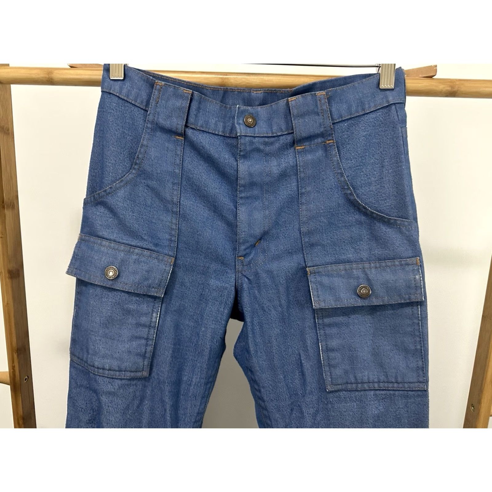 Levi's VTG 70s Levi's Men's Bush Pockets Orange Tab Bell Bottoms Flare Pants Size 30 Size US 30 / EU 46 - 6 Thumbnail