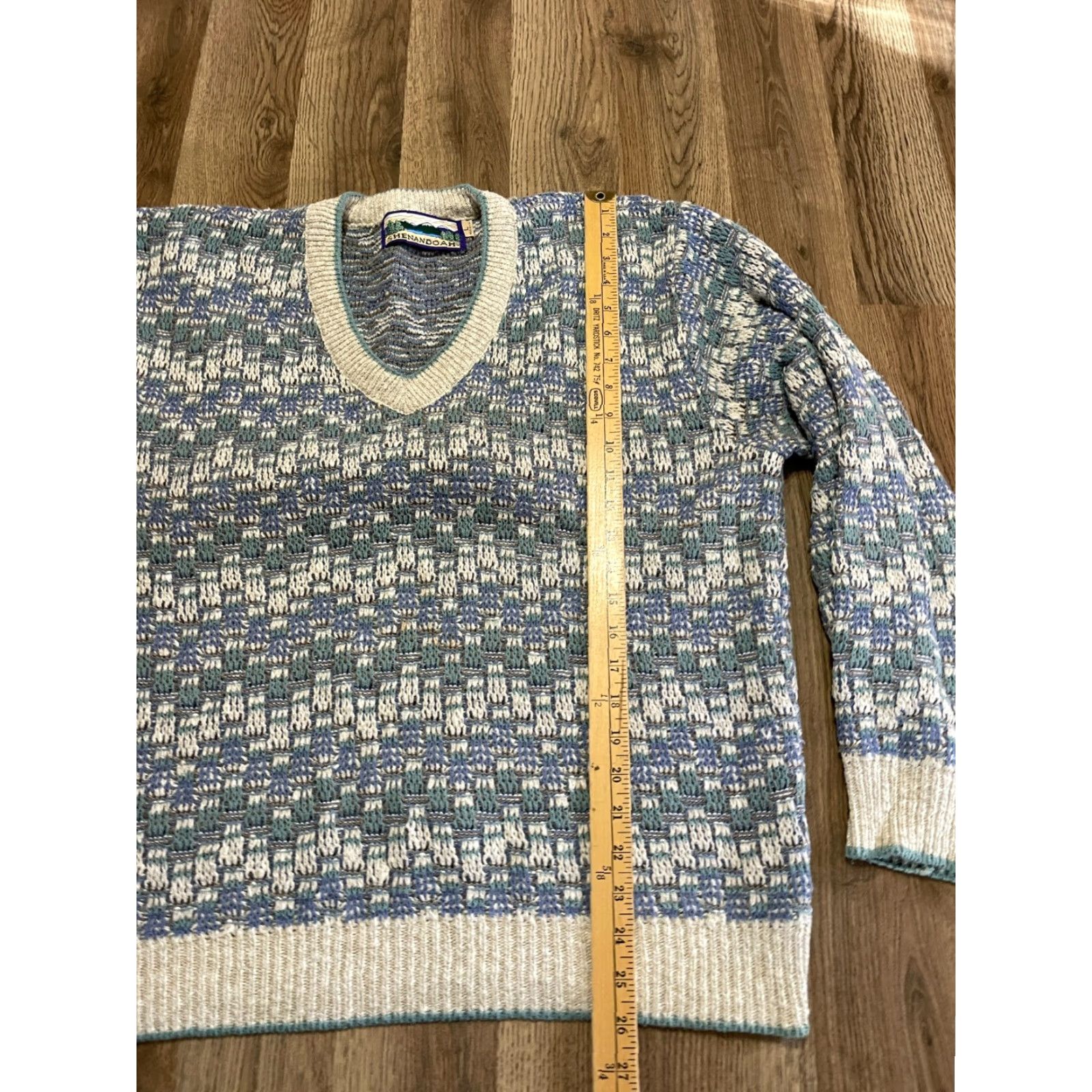 Vintage Shenandoah Sweater Men’s Size Large V-Neck Pullover Size L / US 10 / IT 46 - 6 Thumbnail