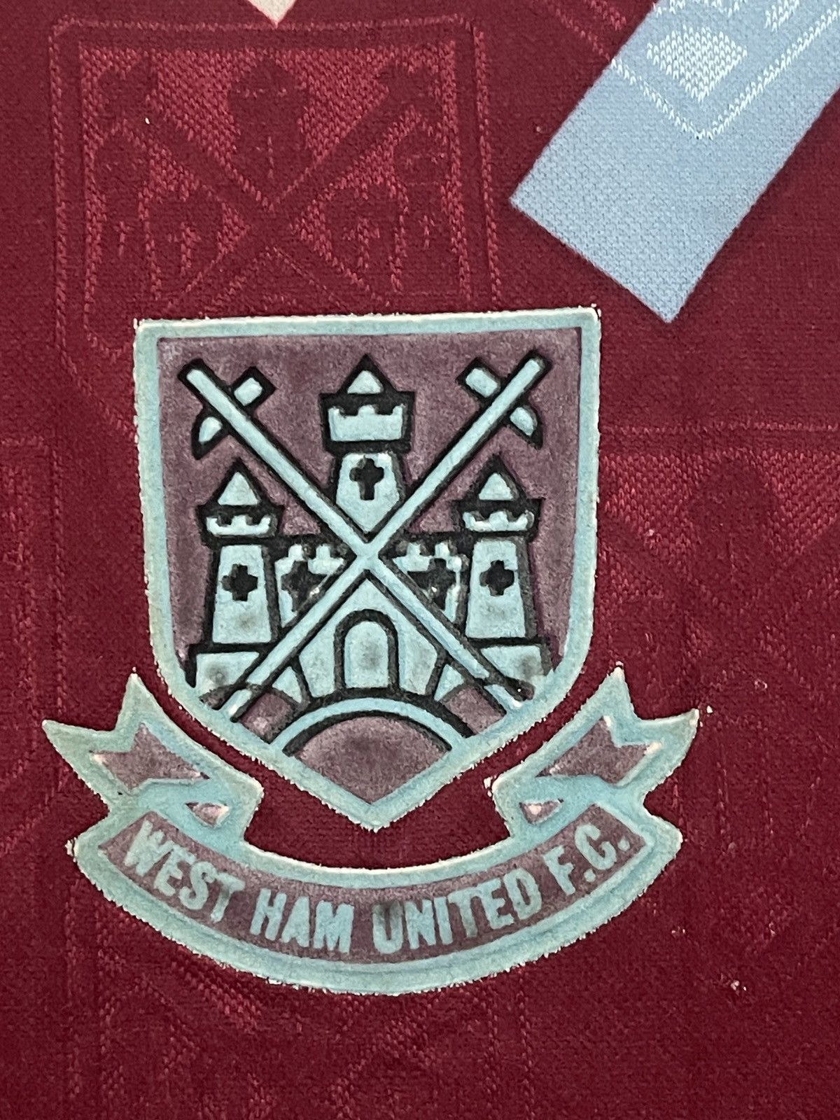 Vintage 🔥RARE 1992-1993 Vintage West Ham United Home Soccer Jersey Size US S / EU 44-46 / 1 - 9 Thumbnail