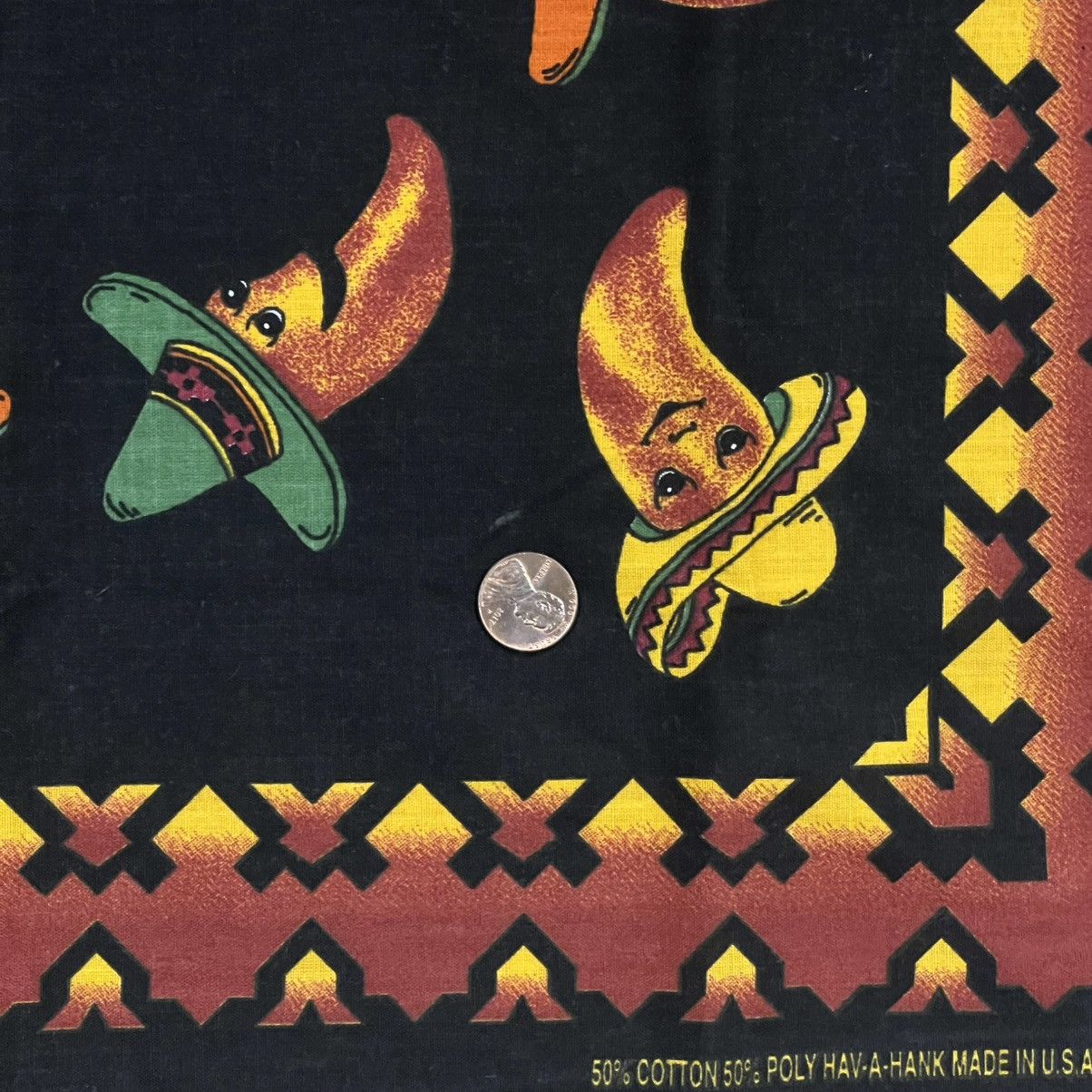 Other Vintage Pepper Bandana Hav-A-Hank Made in USA 21x21 Size ONE SIZE - 6 Thumbnail