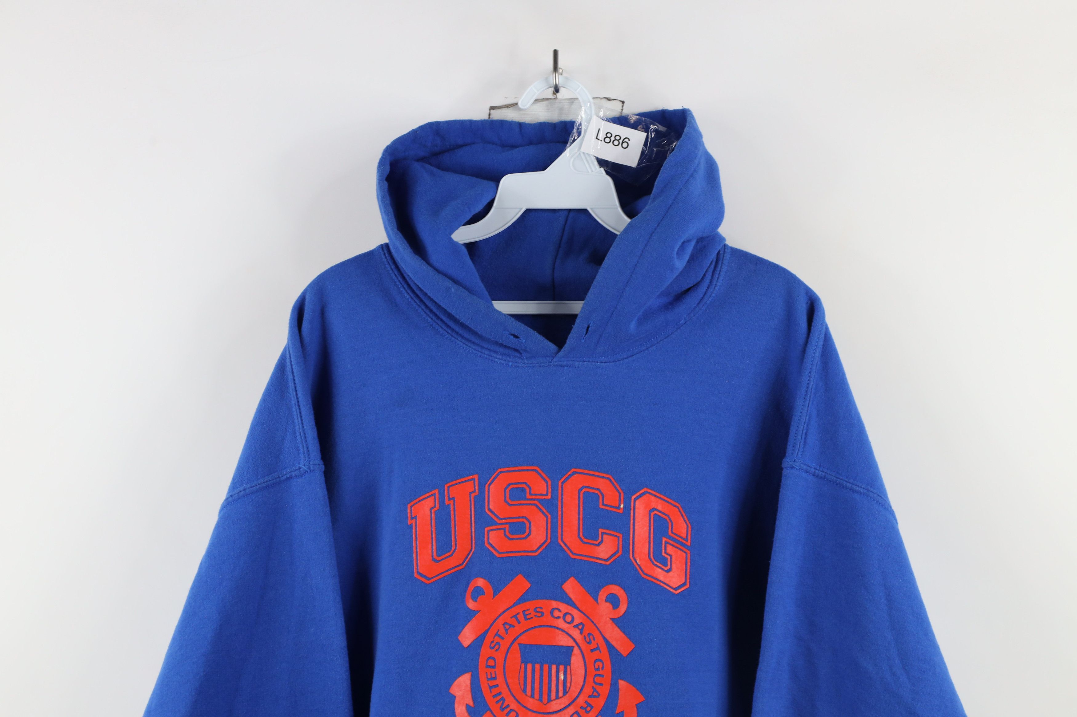 Vintage Vintage 90s United States Coast Guard Hoodie Sweatshirt Size US L / EU 52-54 / 3 - 2 Thumbnail