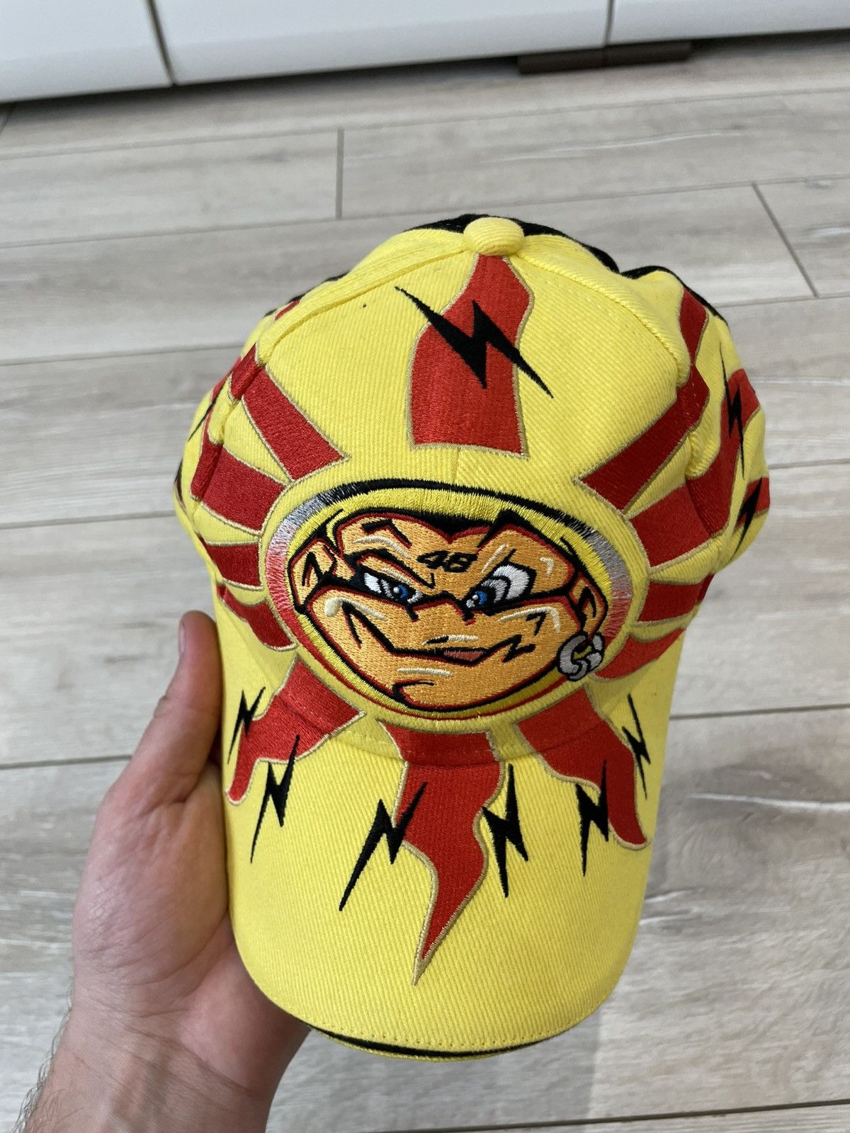 Vintage Vintage Daring Valentino Rossi 46 PRECISPORT Sun/moon cap Size ONE SIZE - 6 Thumbnail