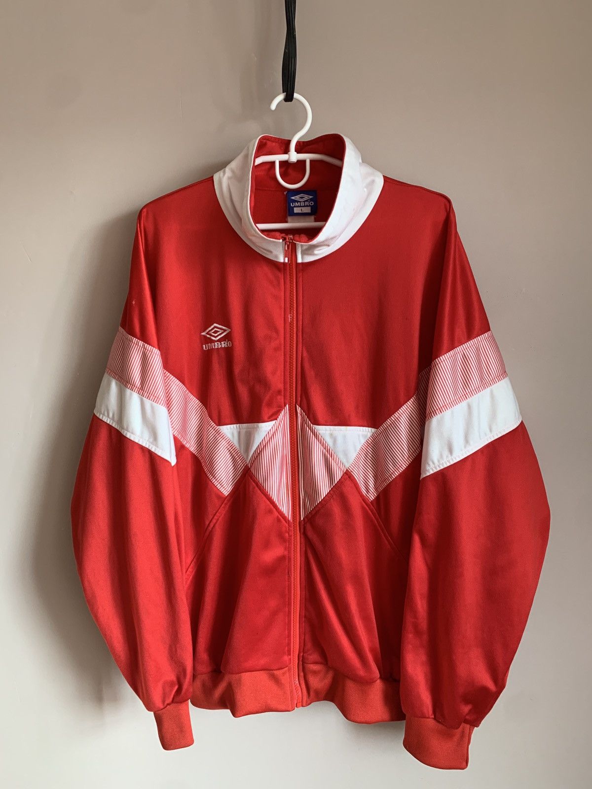 Umbro Umbro Vintage 90s Zip Football Jacket Soccer Retro Size L Size US L / EU 52-54 / 3 - 1 Thumbnail