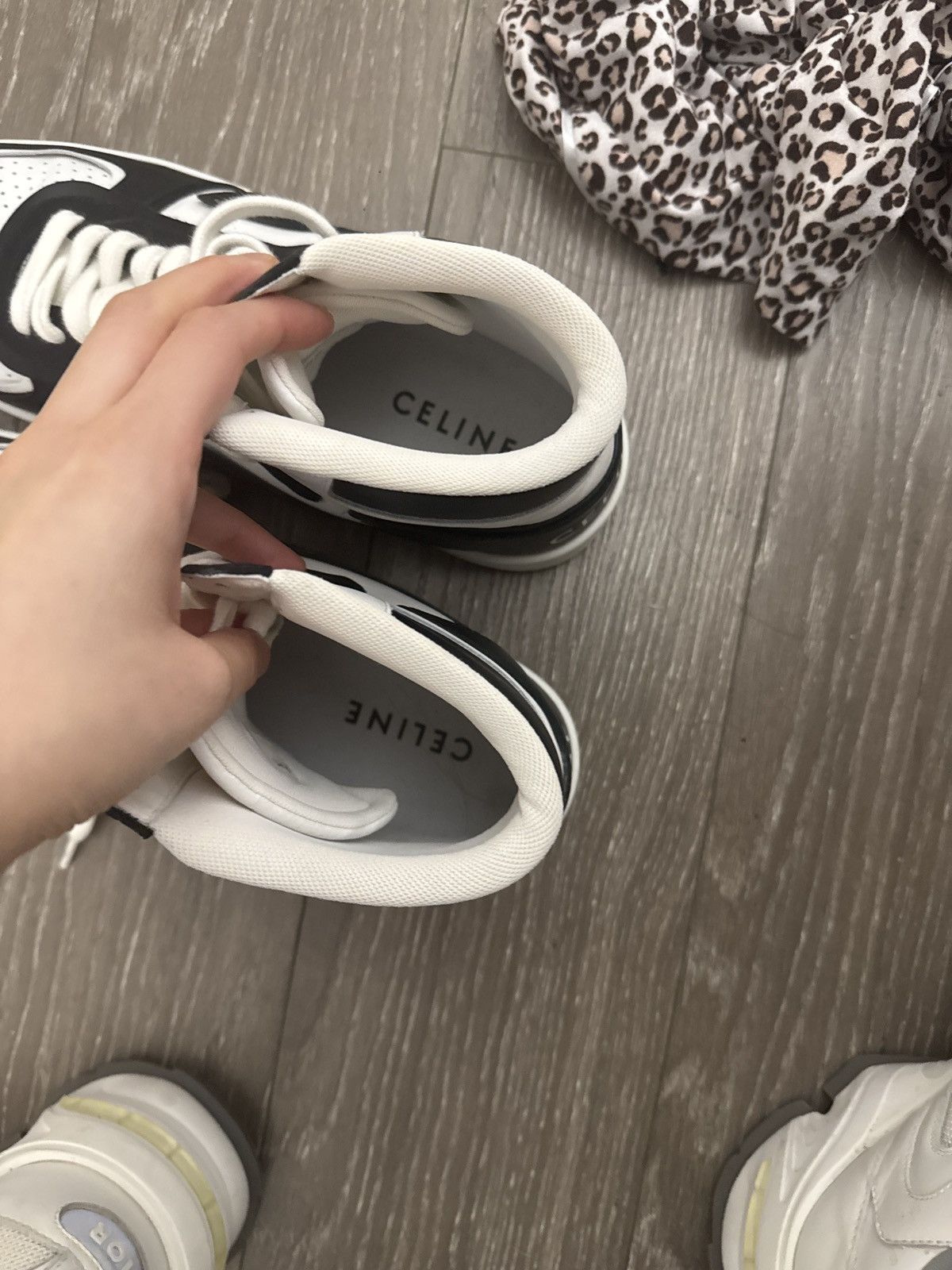 Celine CELINECT-02Mid SneakersBlackWhite Excellent Condition Size42 Size US 9 / EU 42 - 8 Thumbnail