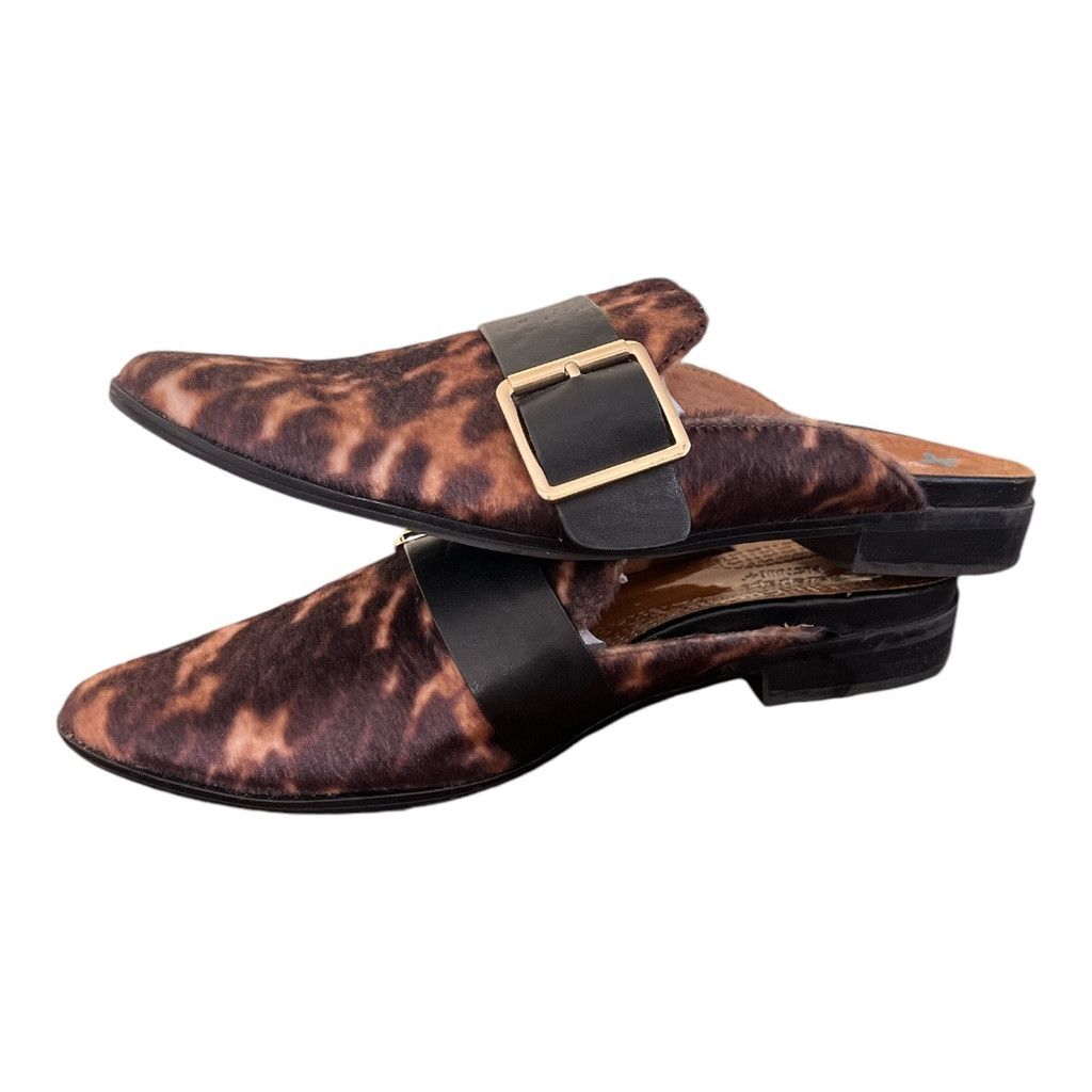 Other Bare Traps Posture Leopard Print Mules Size 8.5 Brown/ Black Size US 8.5 / IT 38.5 - 3 Thumbnail