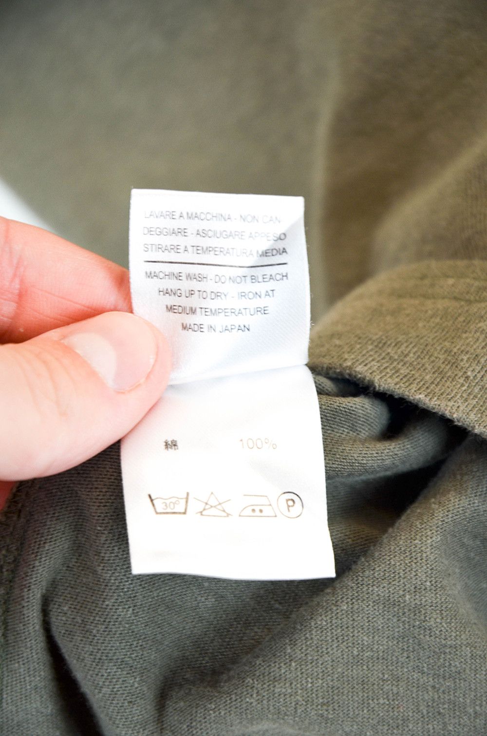 Other A.B.C.L. Olive Green Japanese-Made T-Shirt – Size XL Size US XL / EU 56 / 4 - 10 Thumbnail