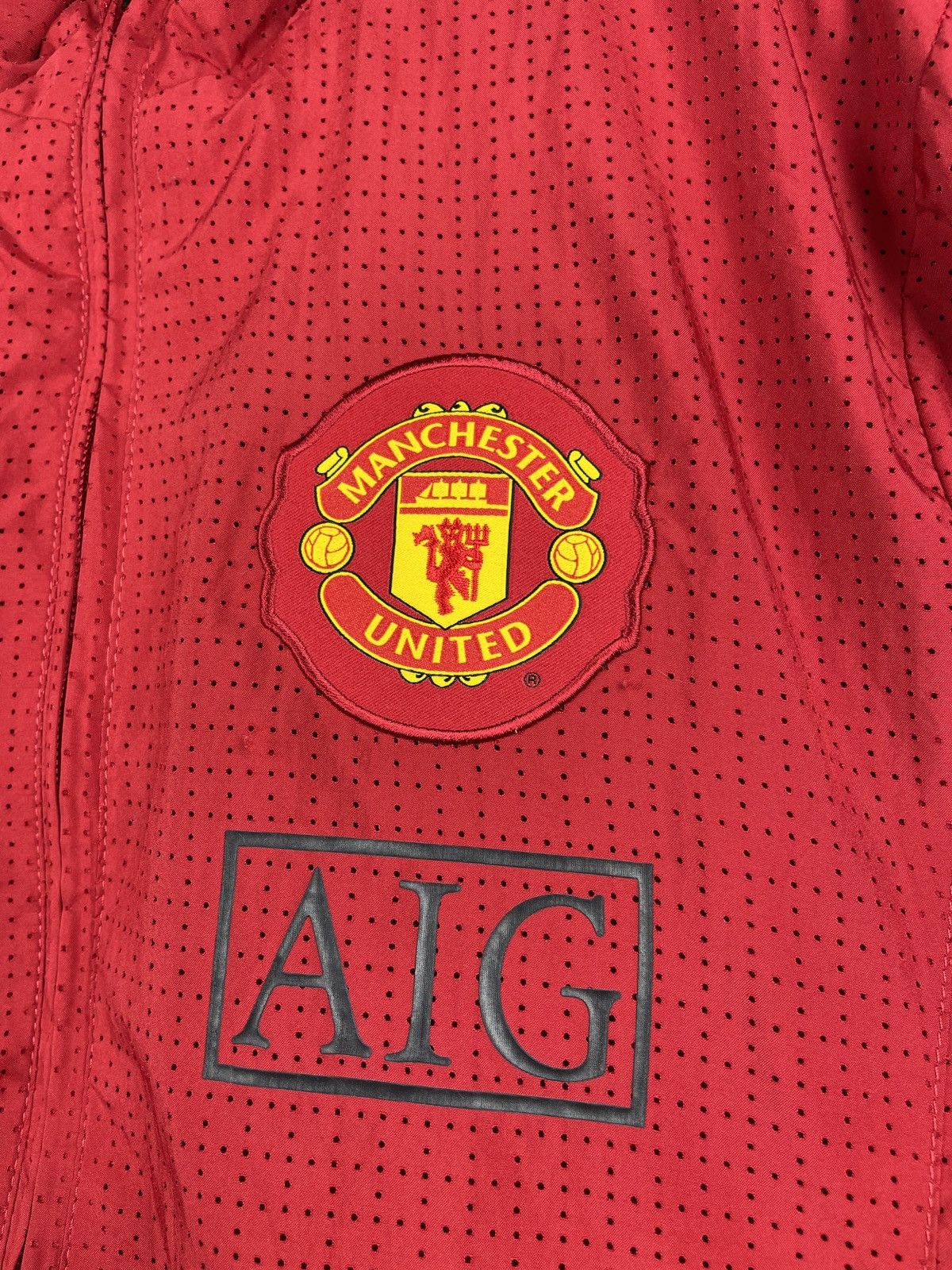 Nike × Vintage Vintage Y2K Nike Manchester United AIG Track Top Jacket Size US M / EU 48-50 / 2 - 6 Thumbnail