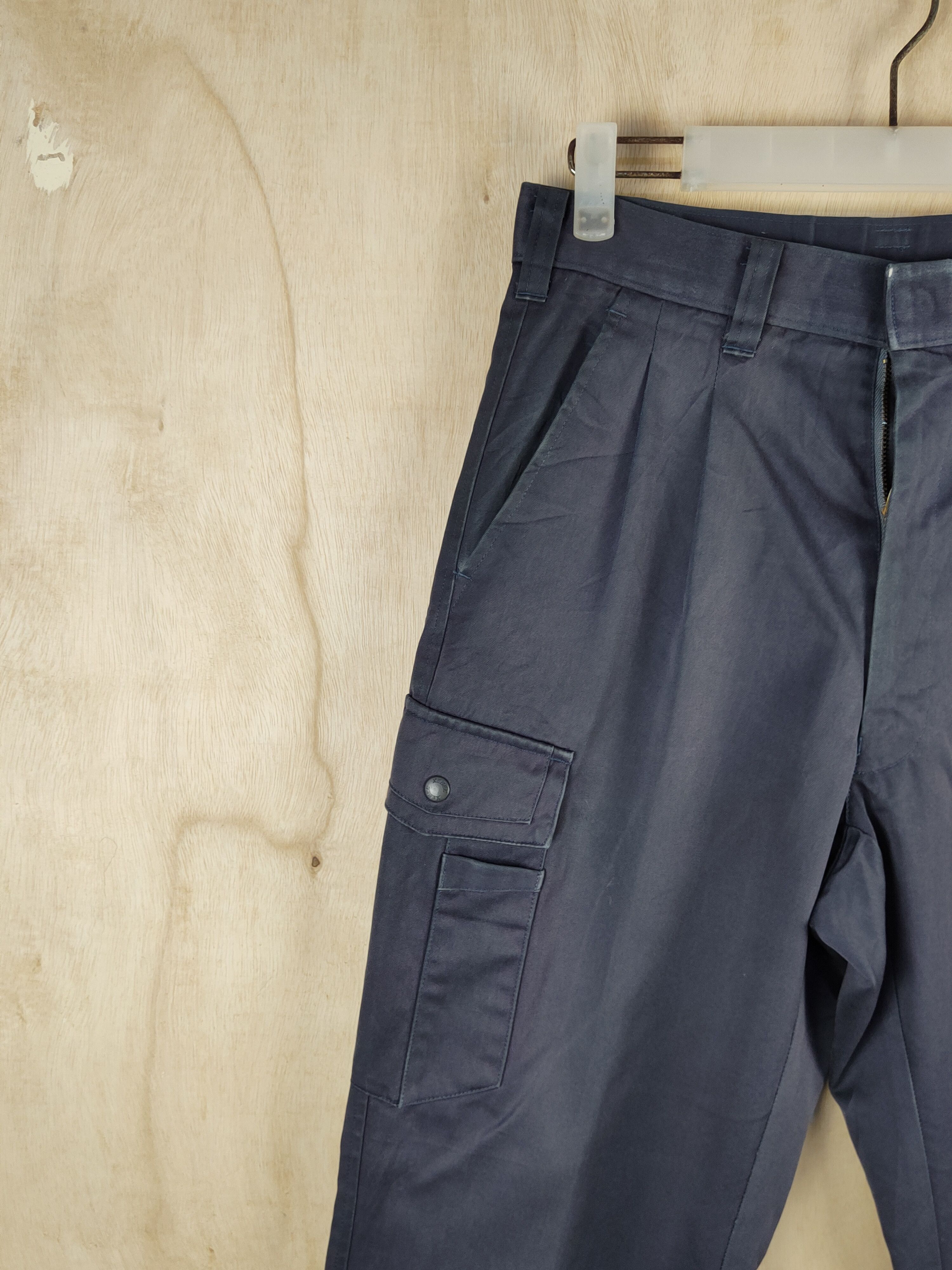 Japanese Brand Xebec Blue Faded Multipocket Tactical Cargo Pants #S2405 Size US 28 / EU 44 - 3 Thumbnail
