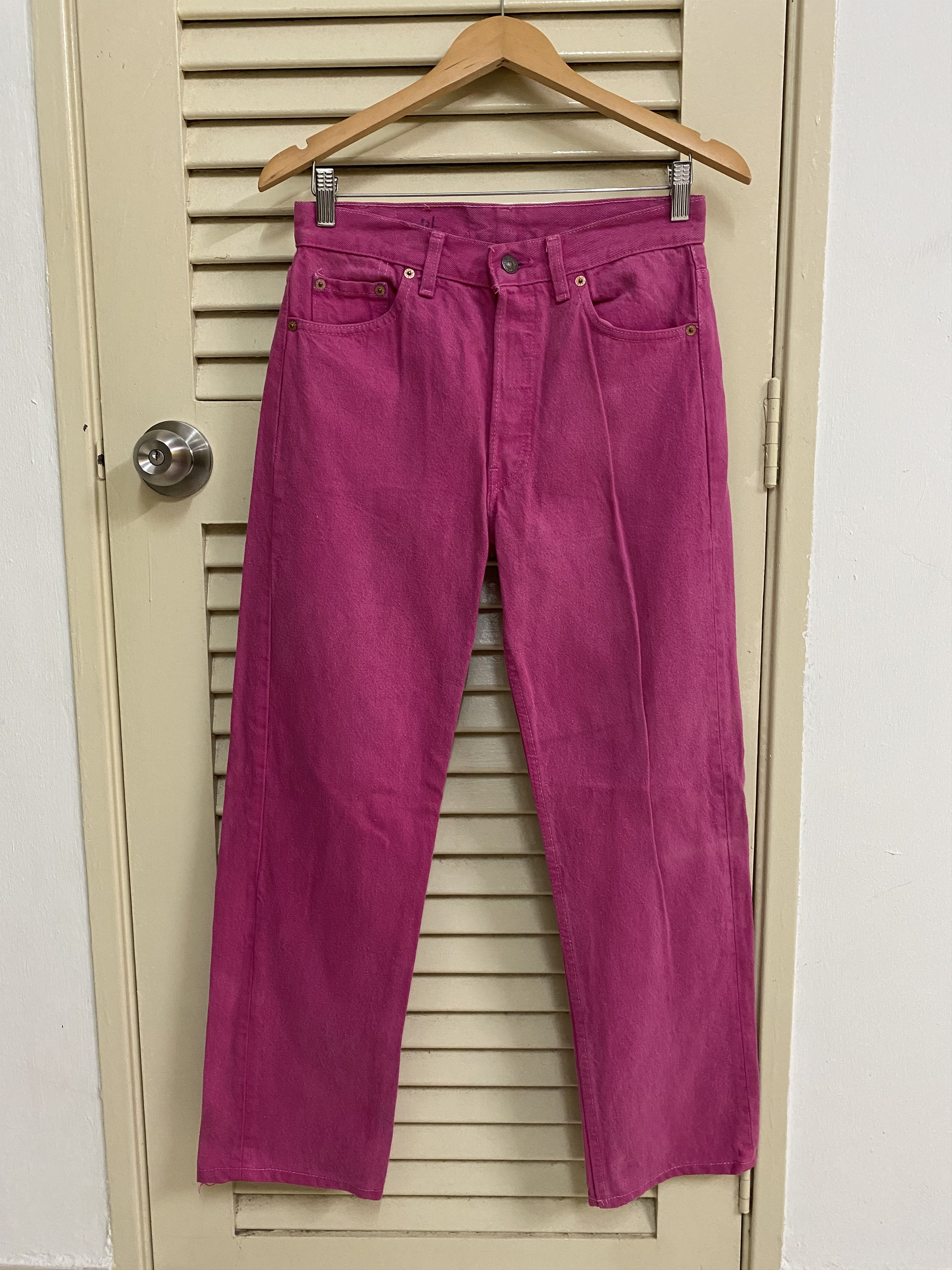 Levi's Rare Pink Vintage Levis 501 Made in Usa Jeans Denim Size US 29 - 1 Thumbnail