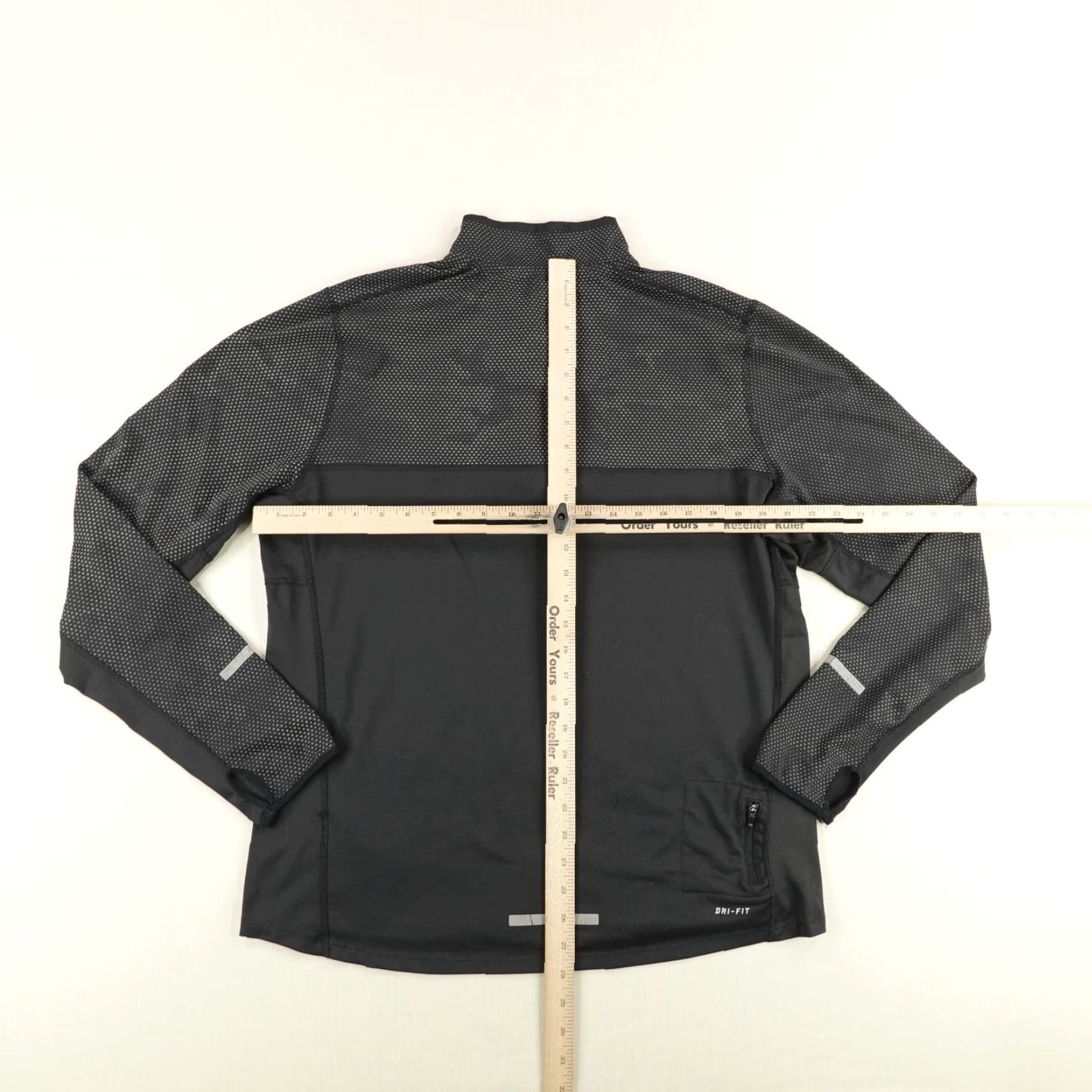 Nike Nike Jacket Large Black Gray Camo Running Reflective Element 1/4 Zip Womens Size L / US 10 / IT 46 - 6 Thumbnail