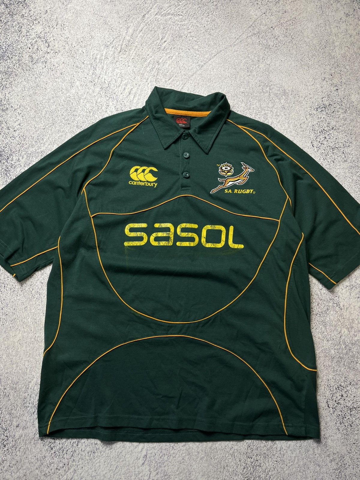Other SOUTH AFRICA Canterbury Home Rugby Jersey 2007 Union SASOL Size US L / EU 52-54 / 3 - 3 Thumbnail
