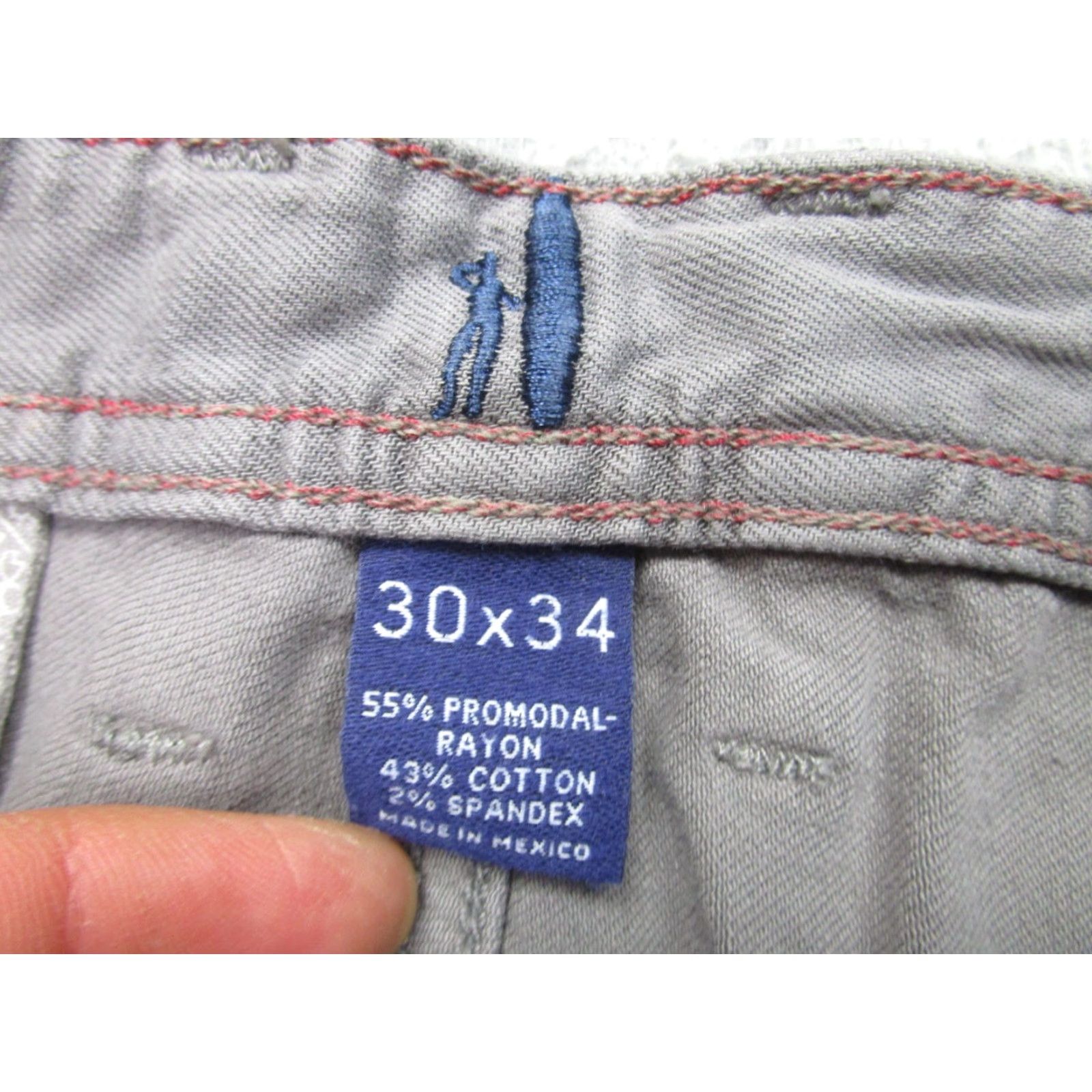 johnnie-O Johnnie-O Pants 30 Gray Chino Slim Flat Front Cotton Blend Spandex Preppy Golf Casual Mens Size US 30 / EU 46 - 7 Thumbnail