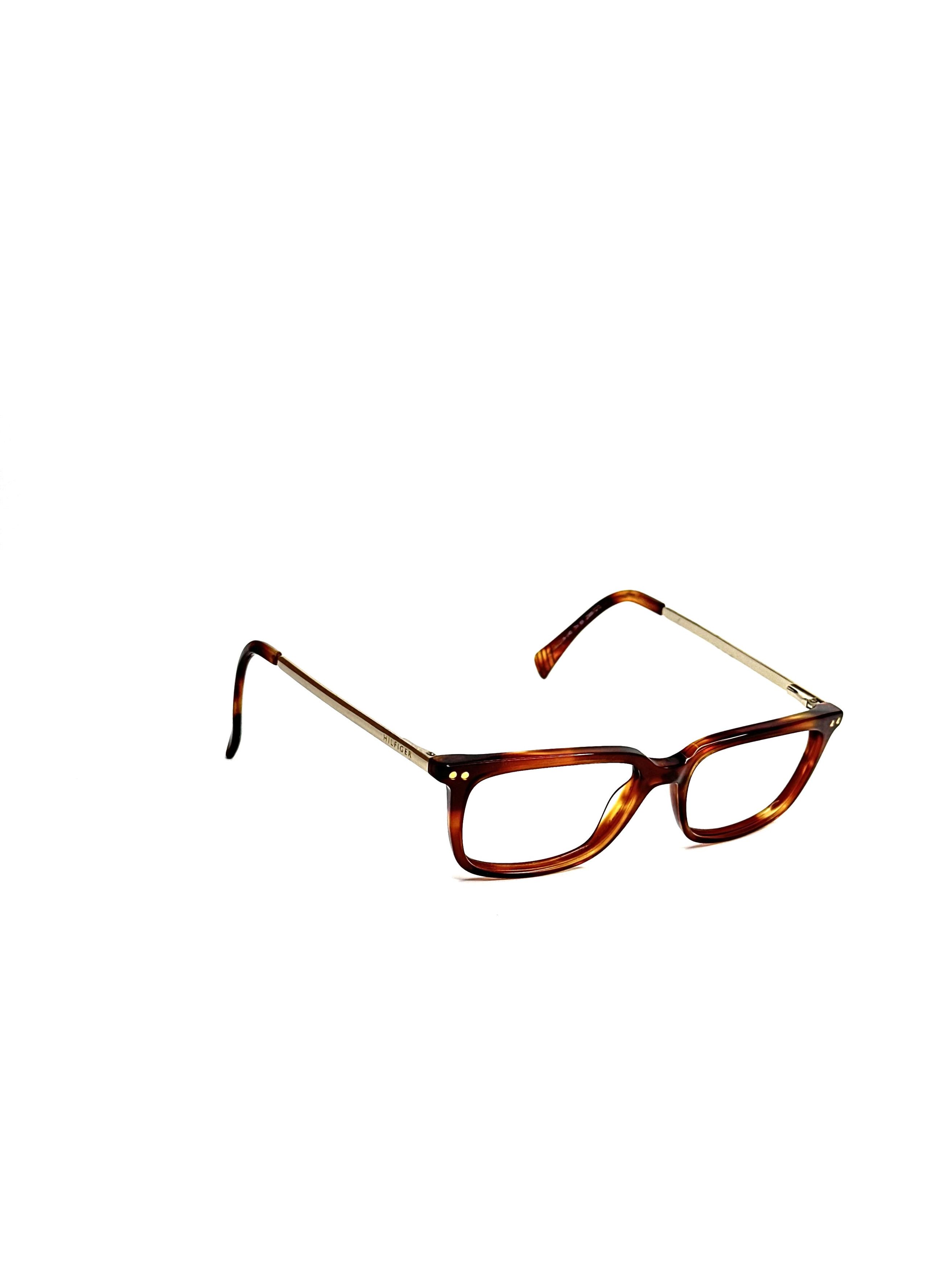 Tommy Hilfiger Hilfiger TH Wayfarer military vintage designer frame glasses Size ONE SIZE - 1 Thumbnail