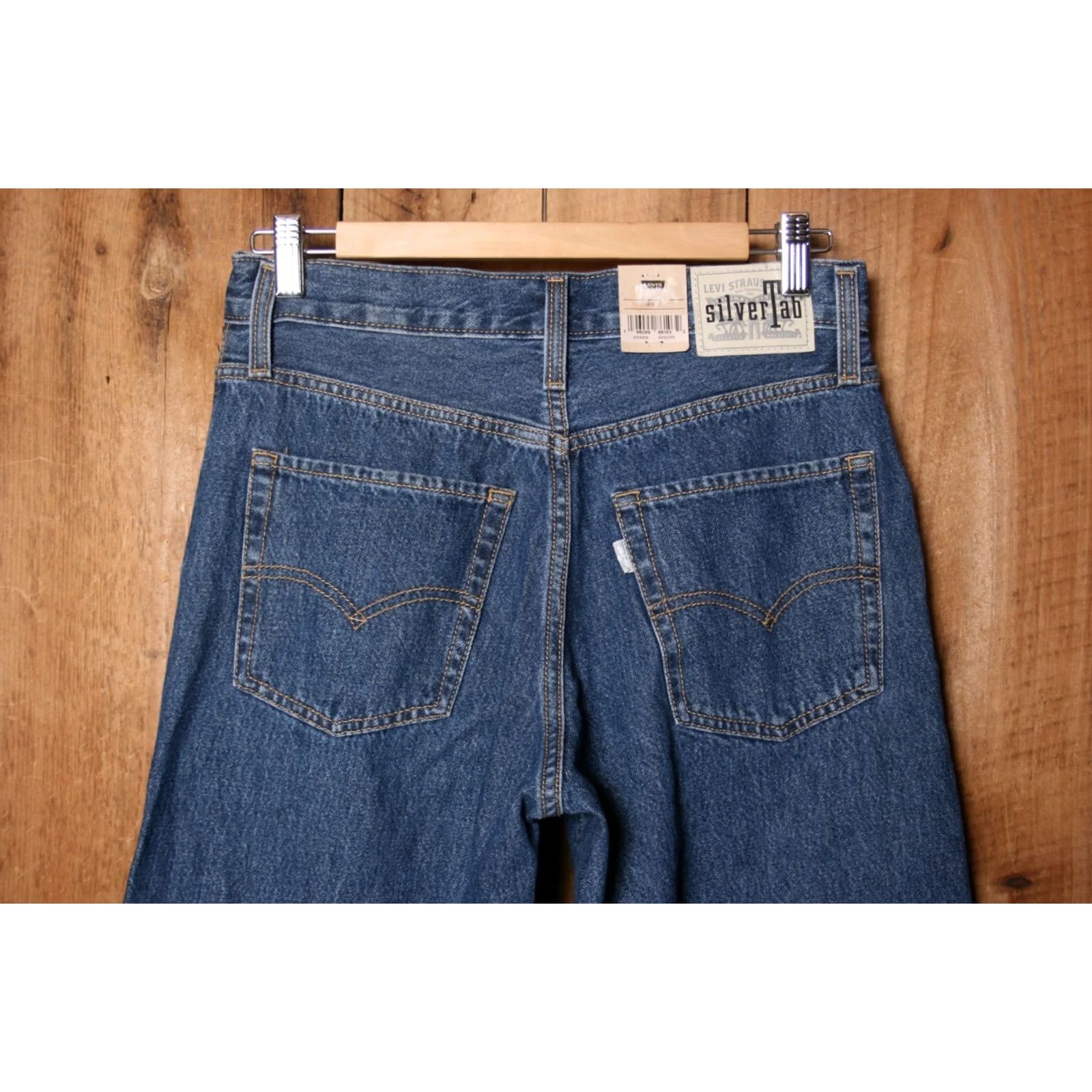 Levi's LEVI'S Silvertab '94 Baggy Jeans Women 28x31 Denim Blue Baggy Women's Size 28 Inseam 30 Slim Zip Closure Yk 1990s Size 28" / US 6 / IT 42 - 4 Thumbnail
