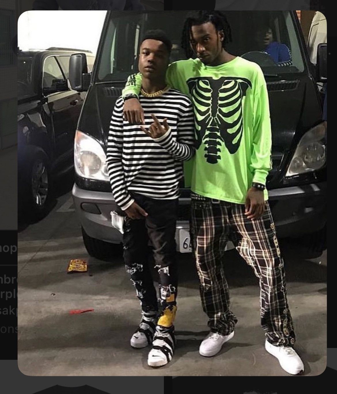 Playboi Carti Playboi carti neon tour die lit skeleton tee neon V1 Size US L / EU 52-54 / 3 - 7 Thumbnail