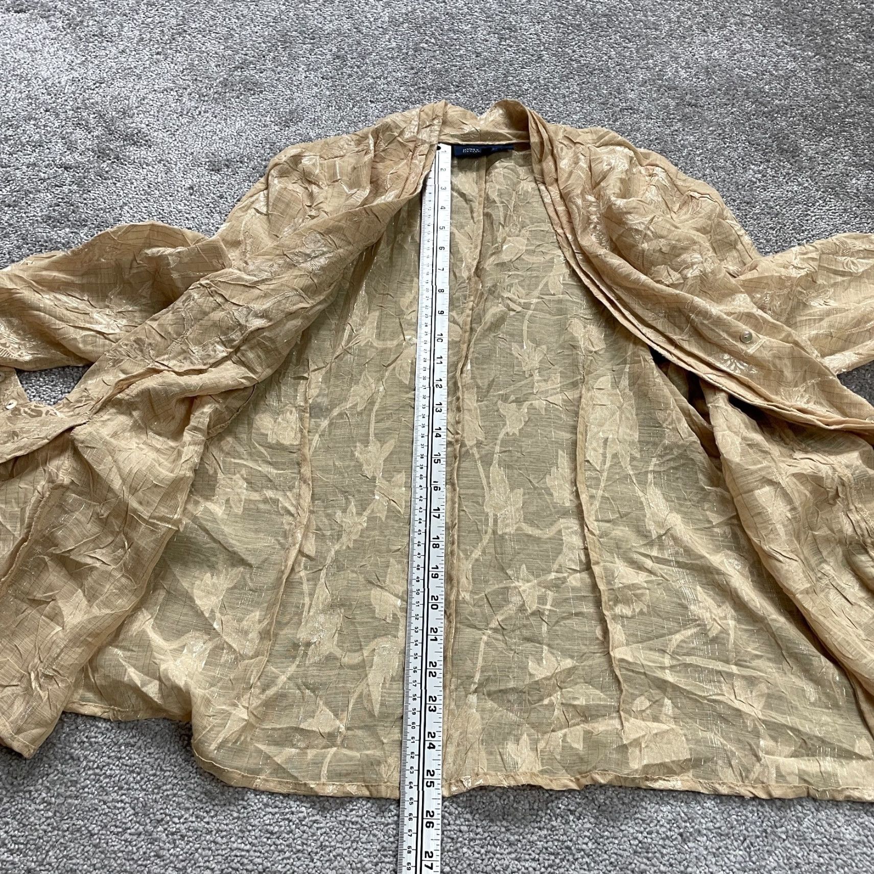 Jones New York Jones New York Cover Up Womens XL Brown Open Belted Long Sleeve Kimono Casual Size XL / US 12-14 / IT 48-50 - 7 Thumbnail