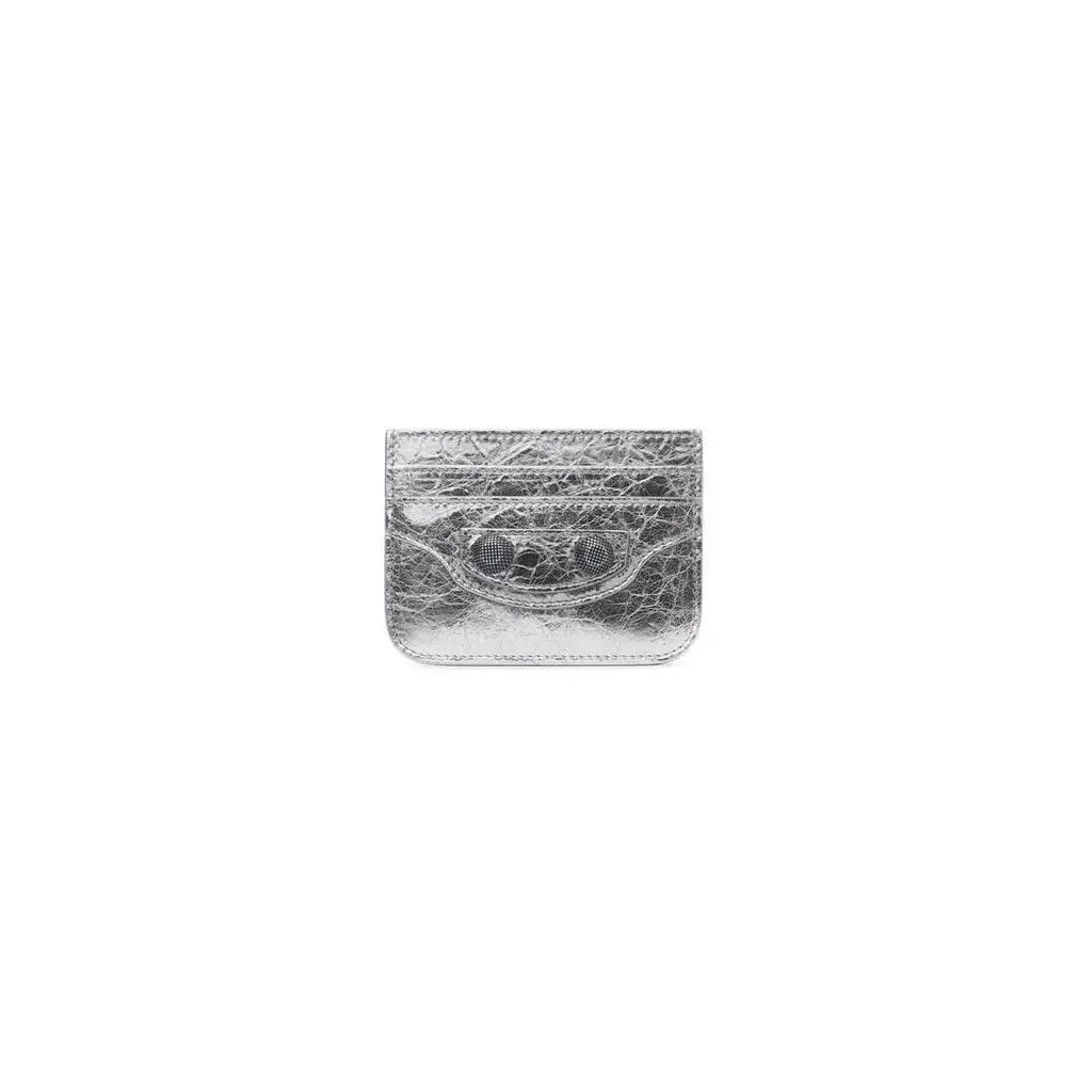 Balenciaga o1mt1gz0525 Size: OS / Le Cagole Card Holder Metallized Size ONE SIZE - 1 Thumbnail