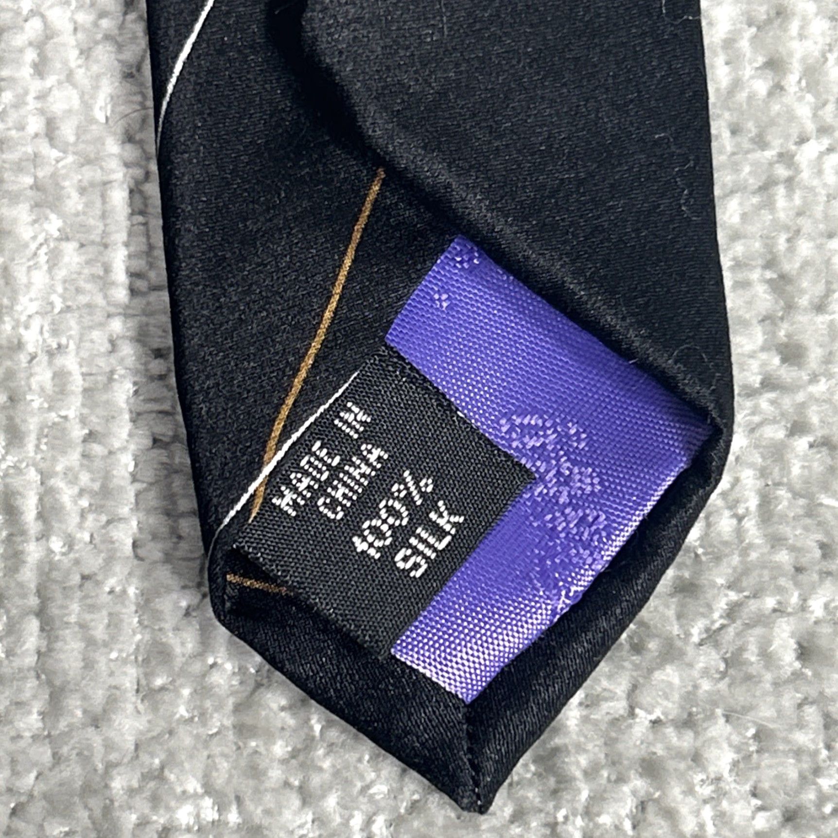 Vintage Garcia Necktie Tie Men One Size Black 100% Silk Geometric Happy Birthday Collection Abstract 60" Long Classic Width Designer Vintage: No Size ONE SIZE - 5 Thumbnail